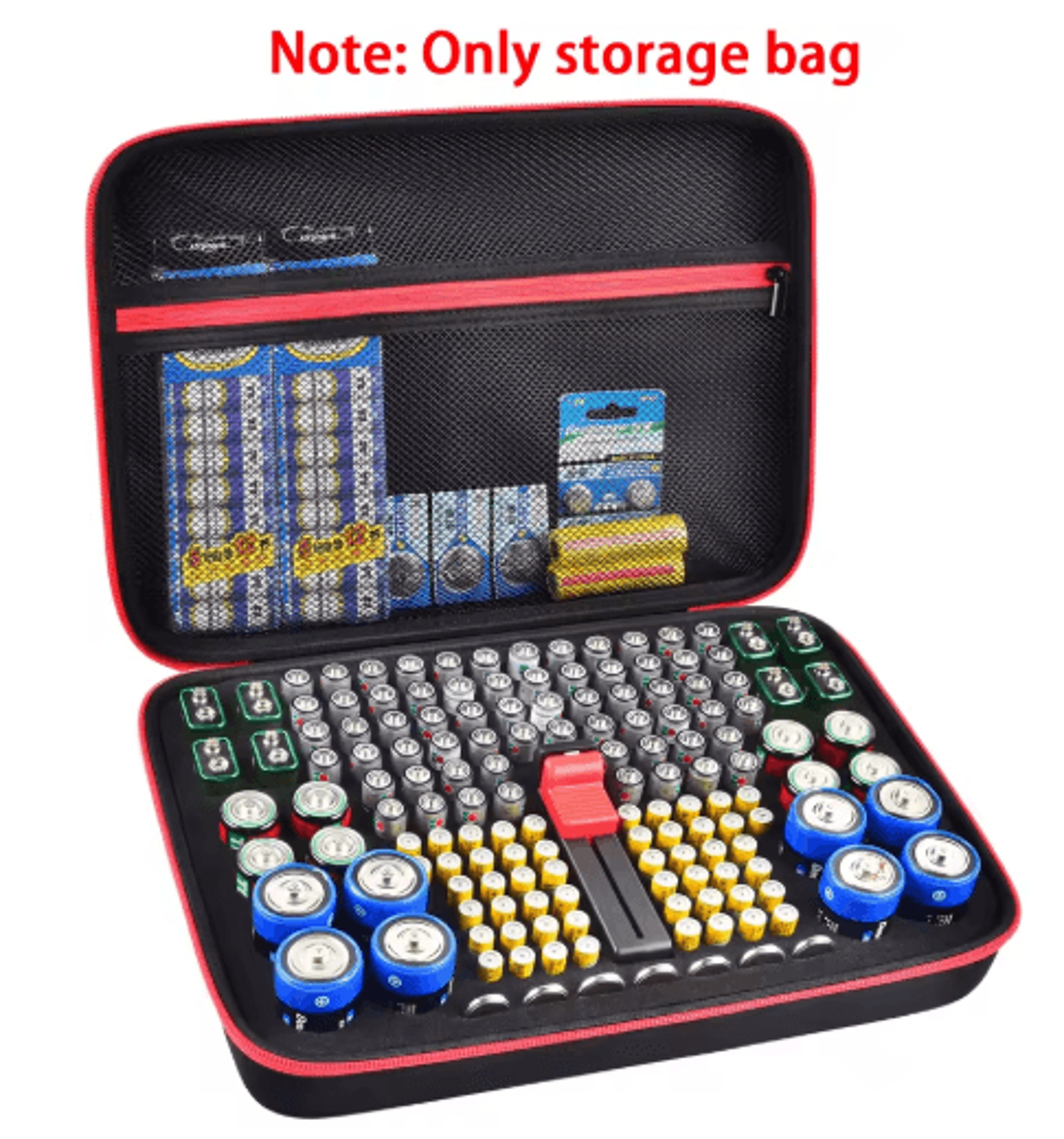 150+ battery organizer case with tester