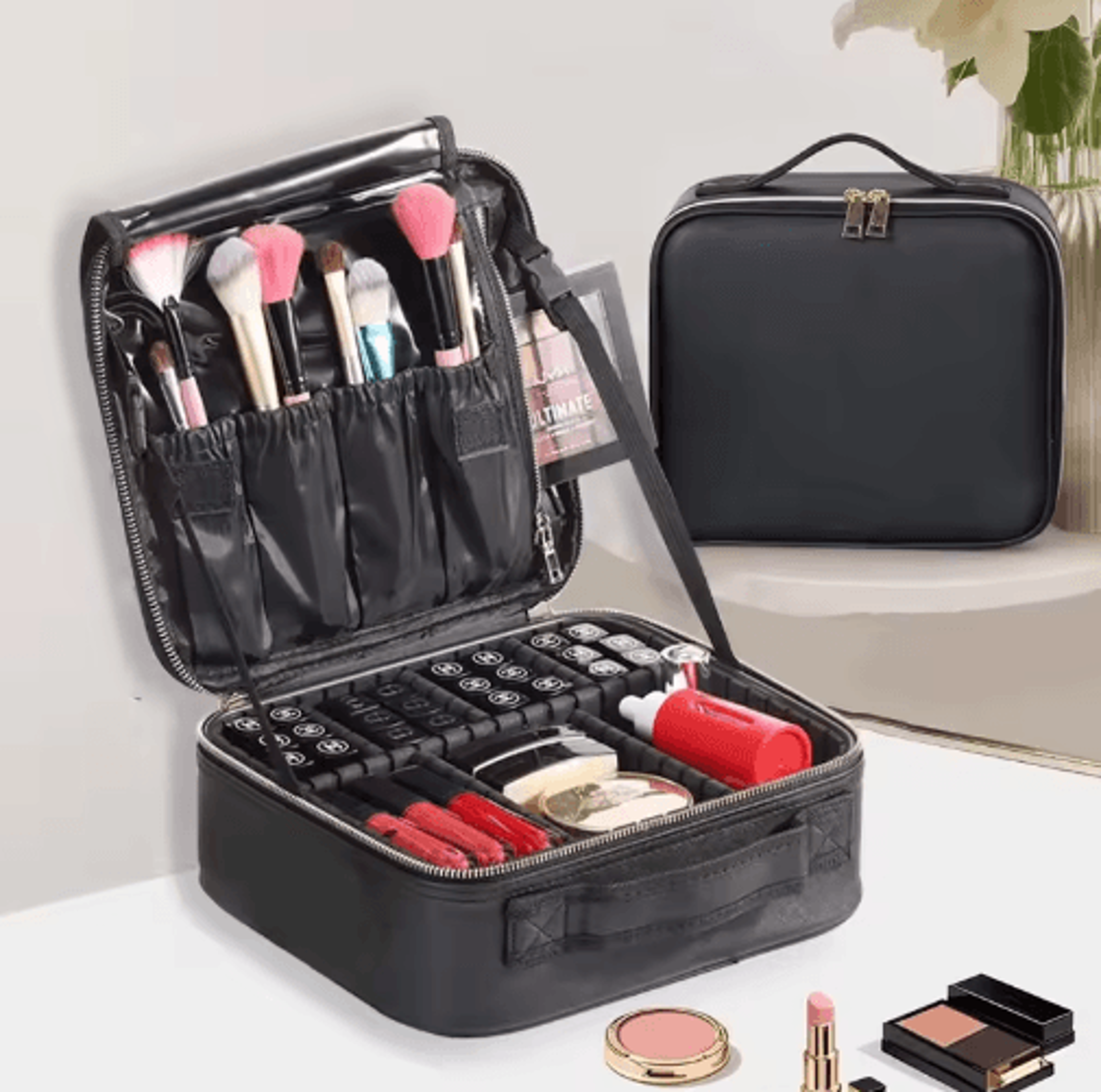 multi-functional portable travel makeup organizer