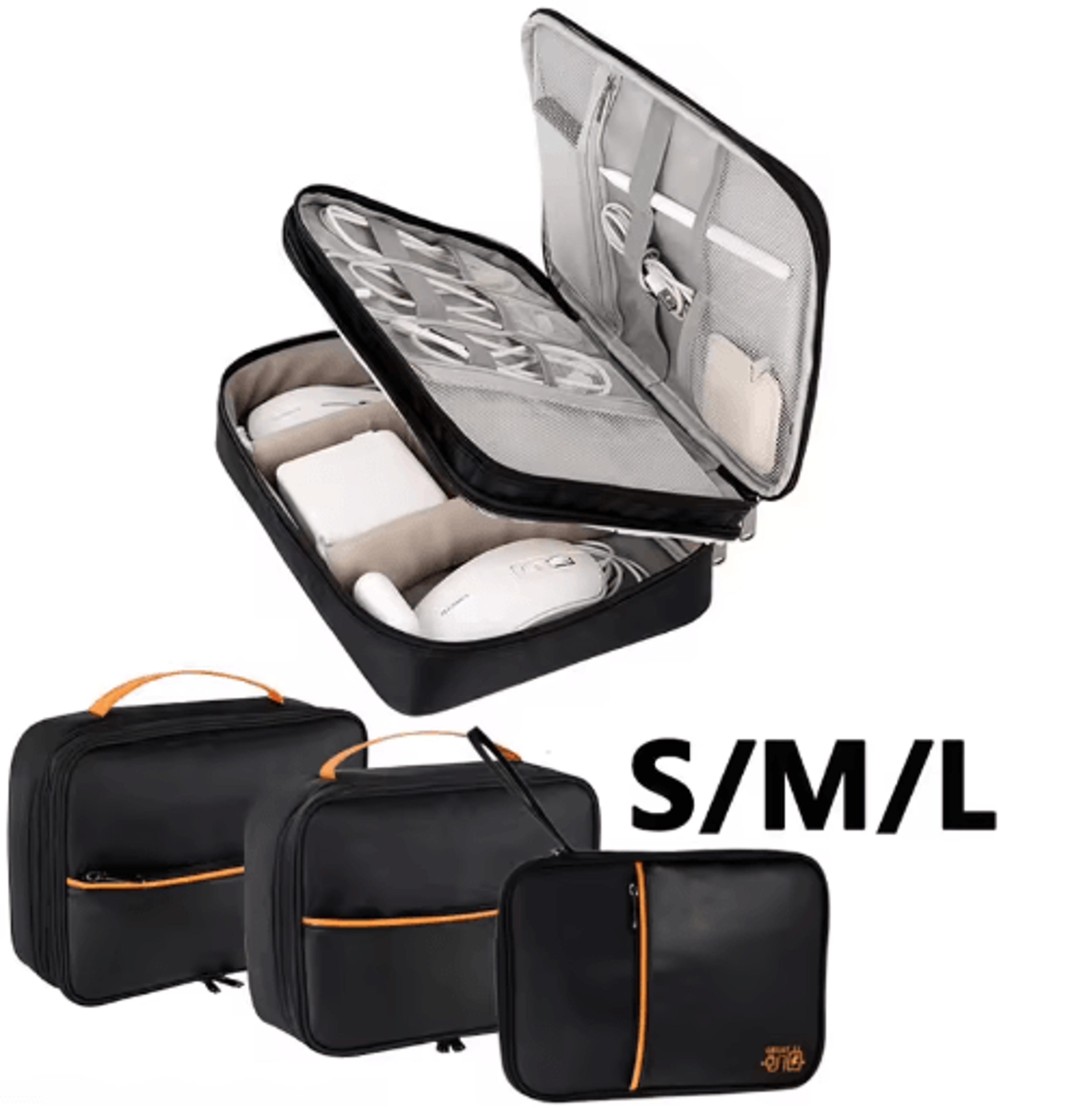 waterproof travel cable & electronics organizer case