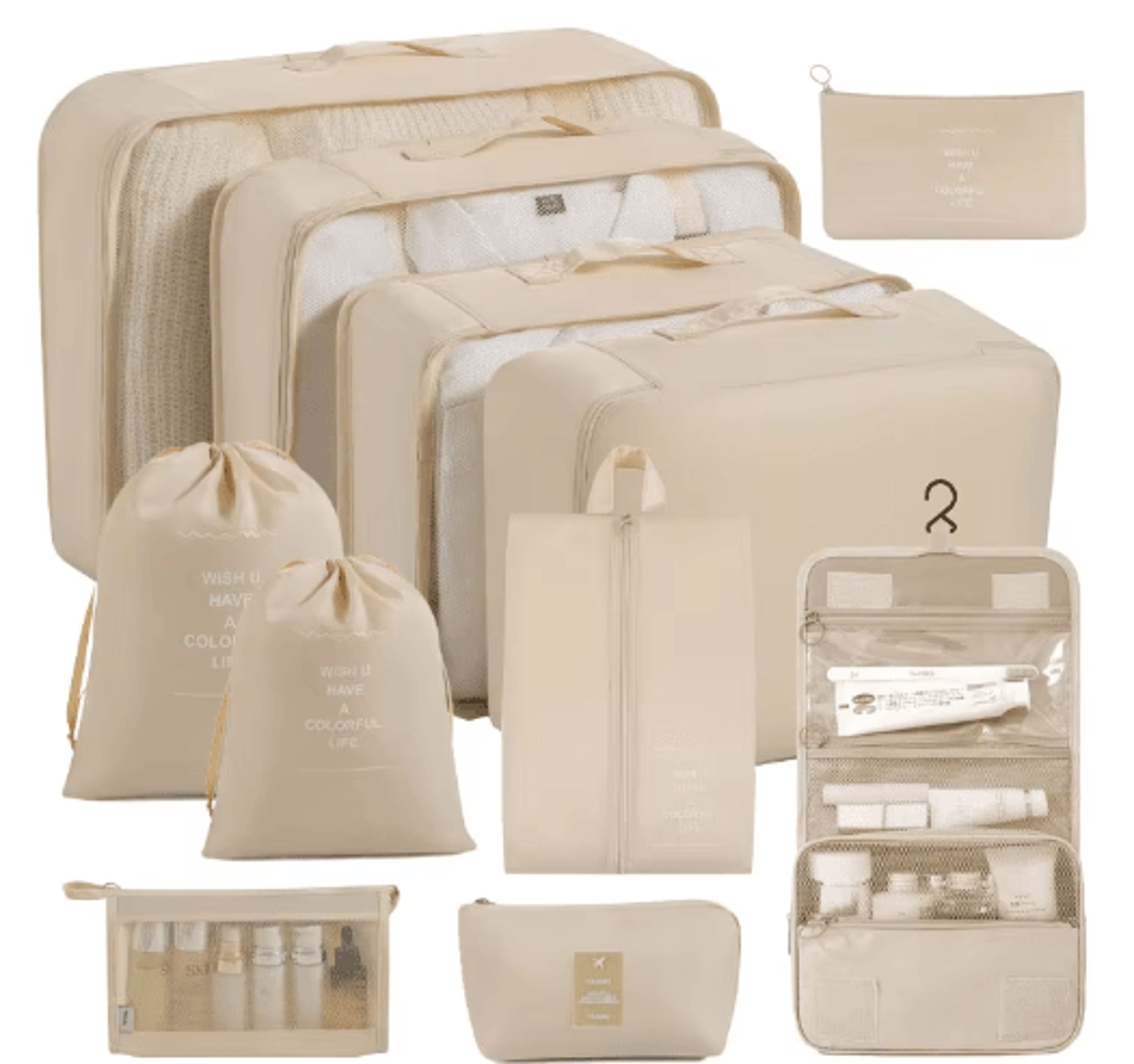 multi-purpose travel packing & storage bag set