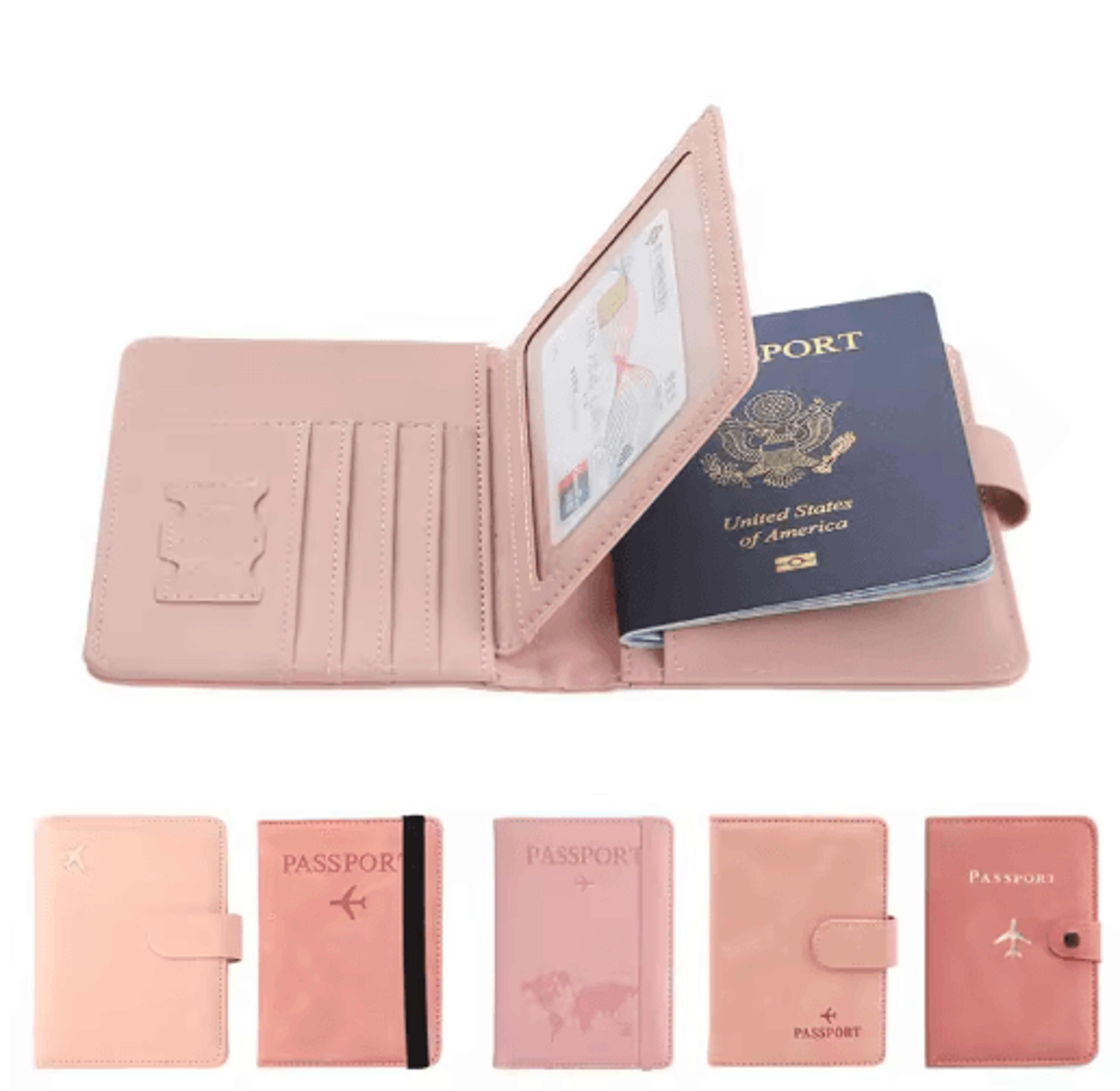 multifunctional rfid shielded passport & card organizer