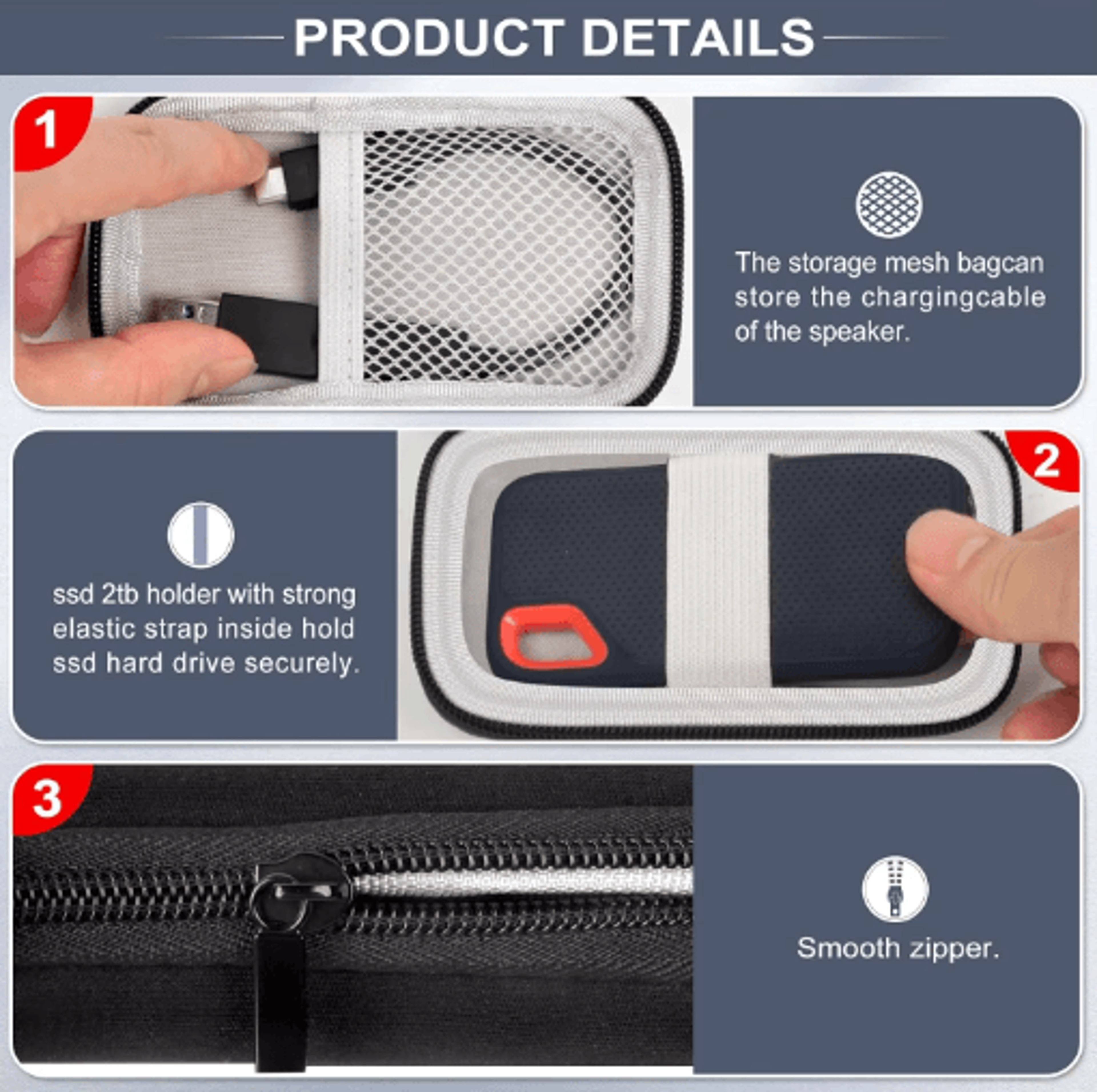 hard shell ssd case for sandisk extreme & extreme pro