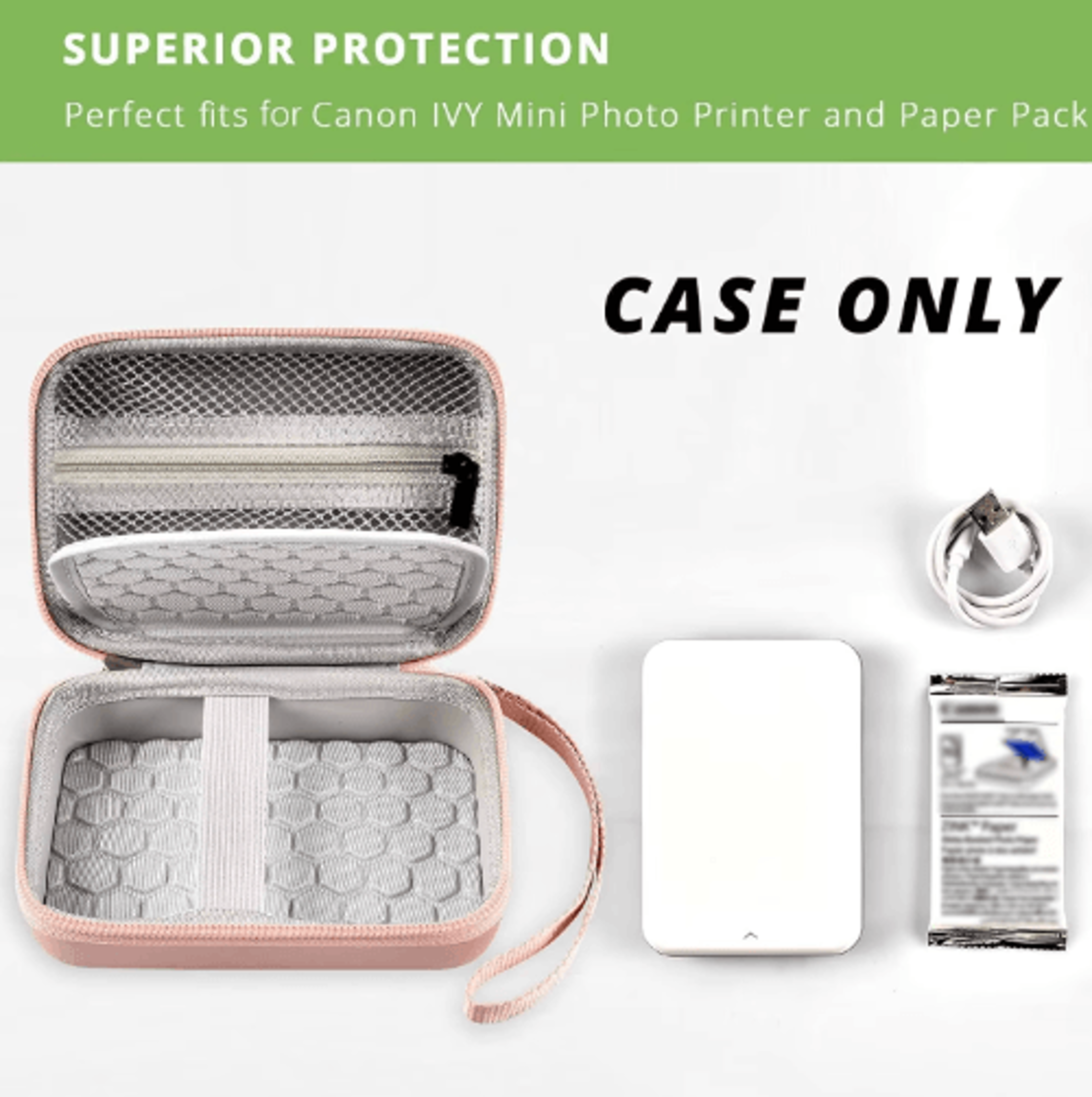 protective travel case for canon ivy & ivy 2 mini printers