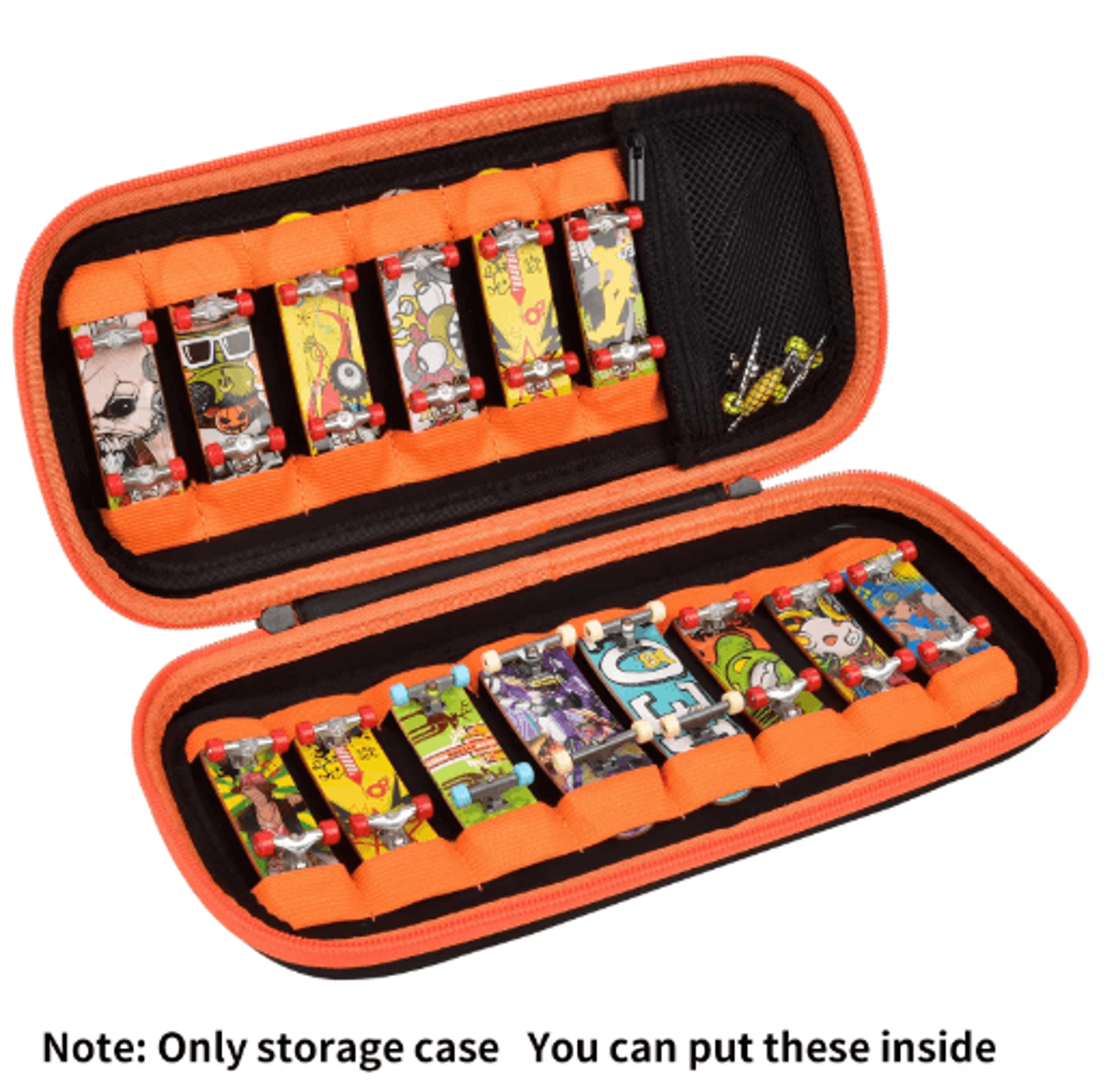 finger skateboard storage case for tech deck collections