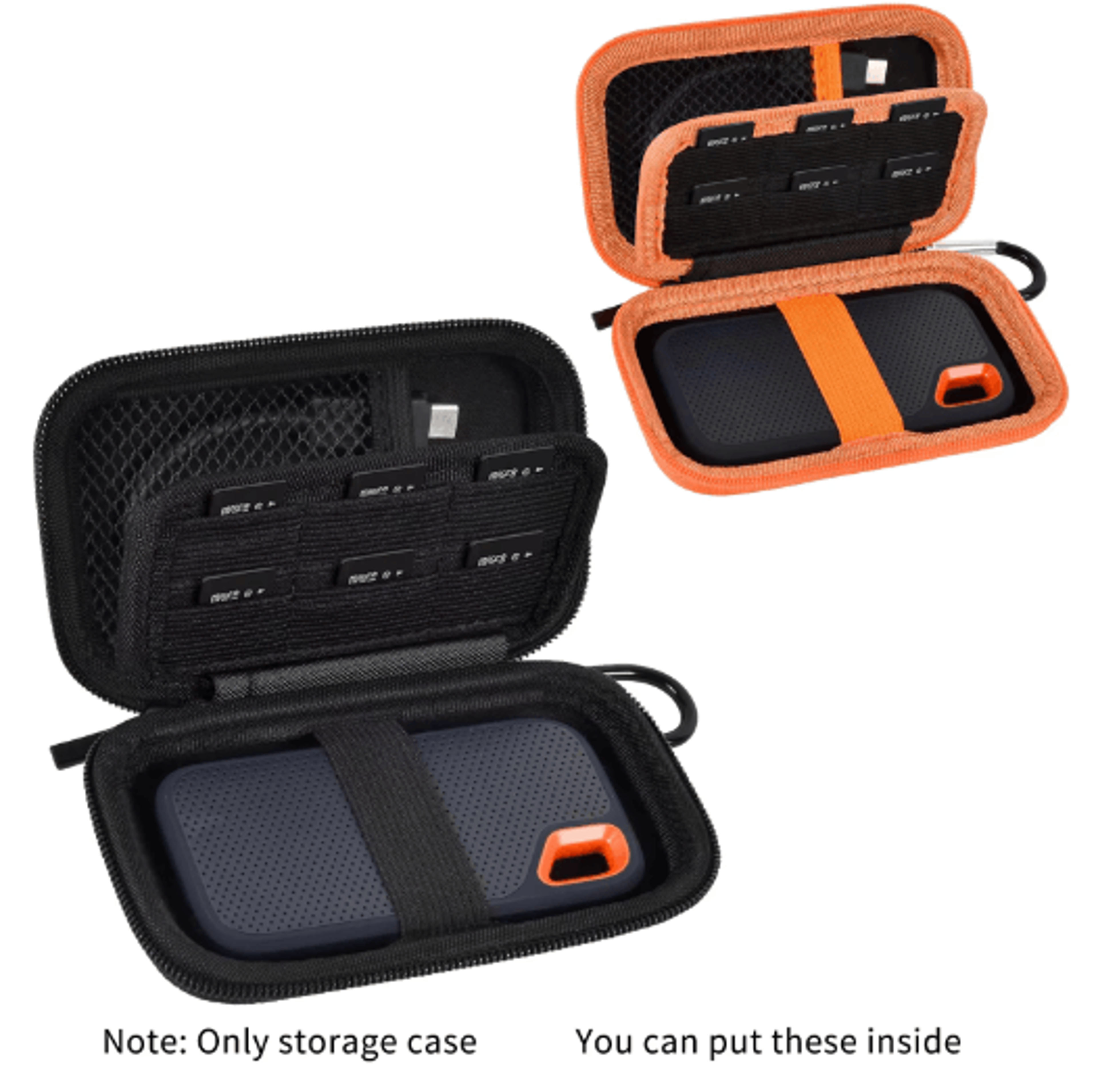 protective ssd & memory card travel case for sandisk extreme