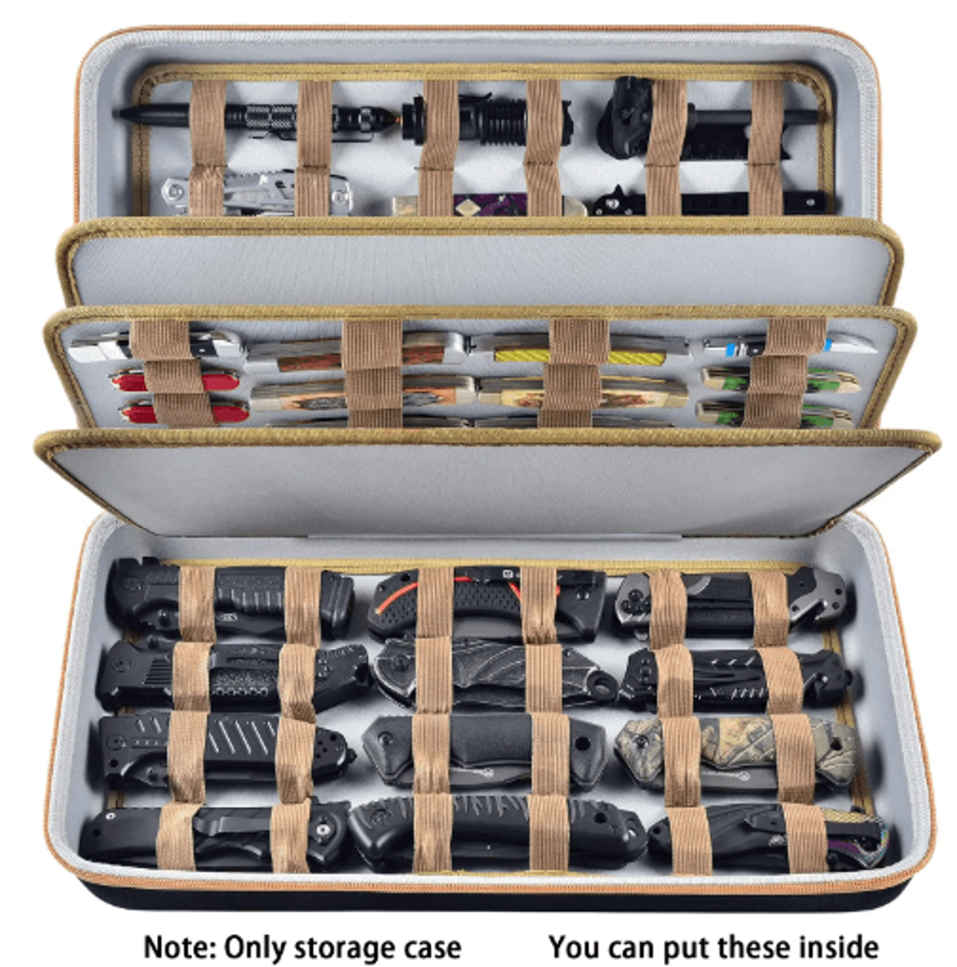 64+ slot folding knife collection display case