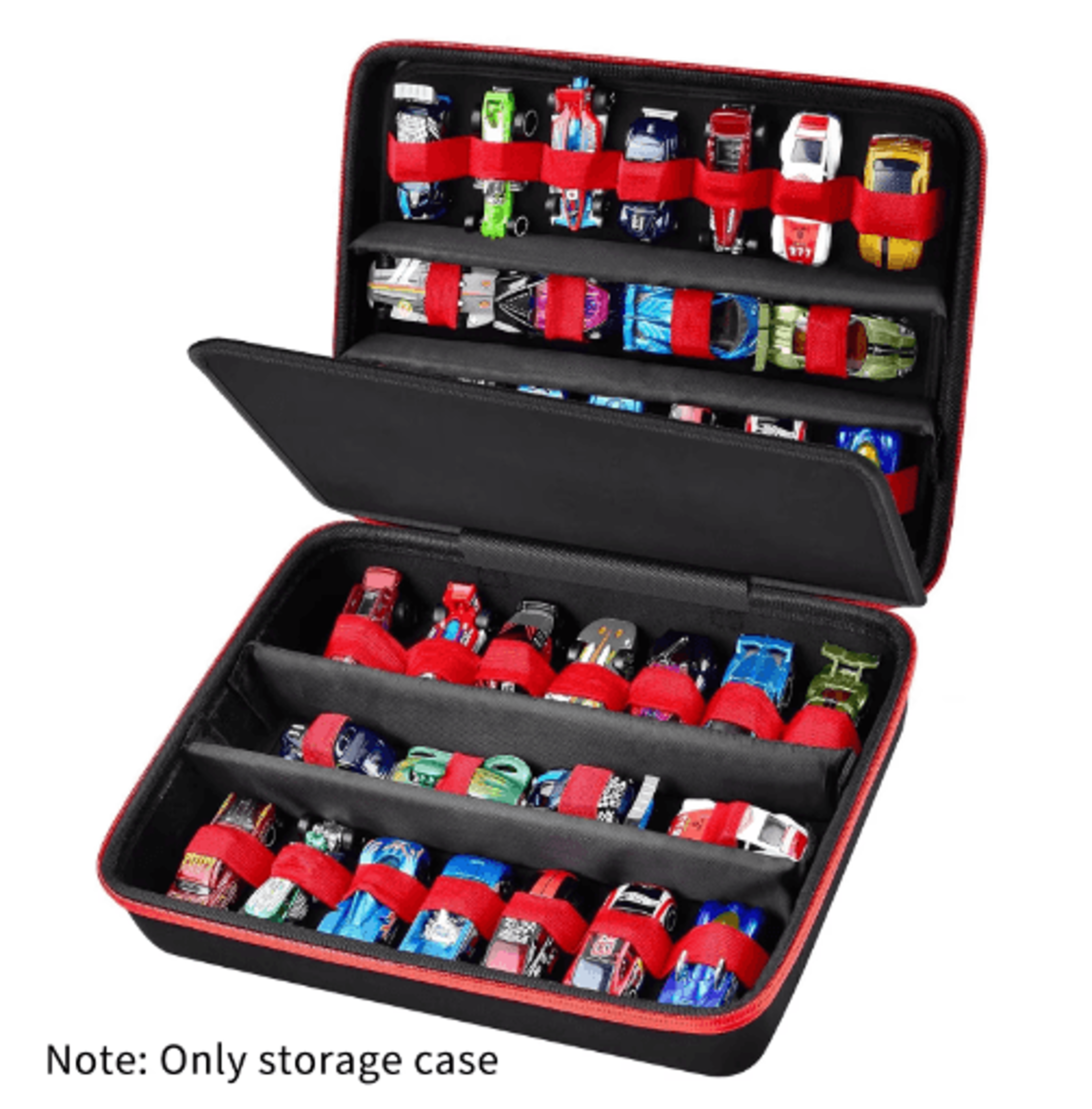portable toy car storage organizer case