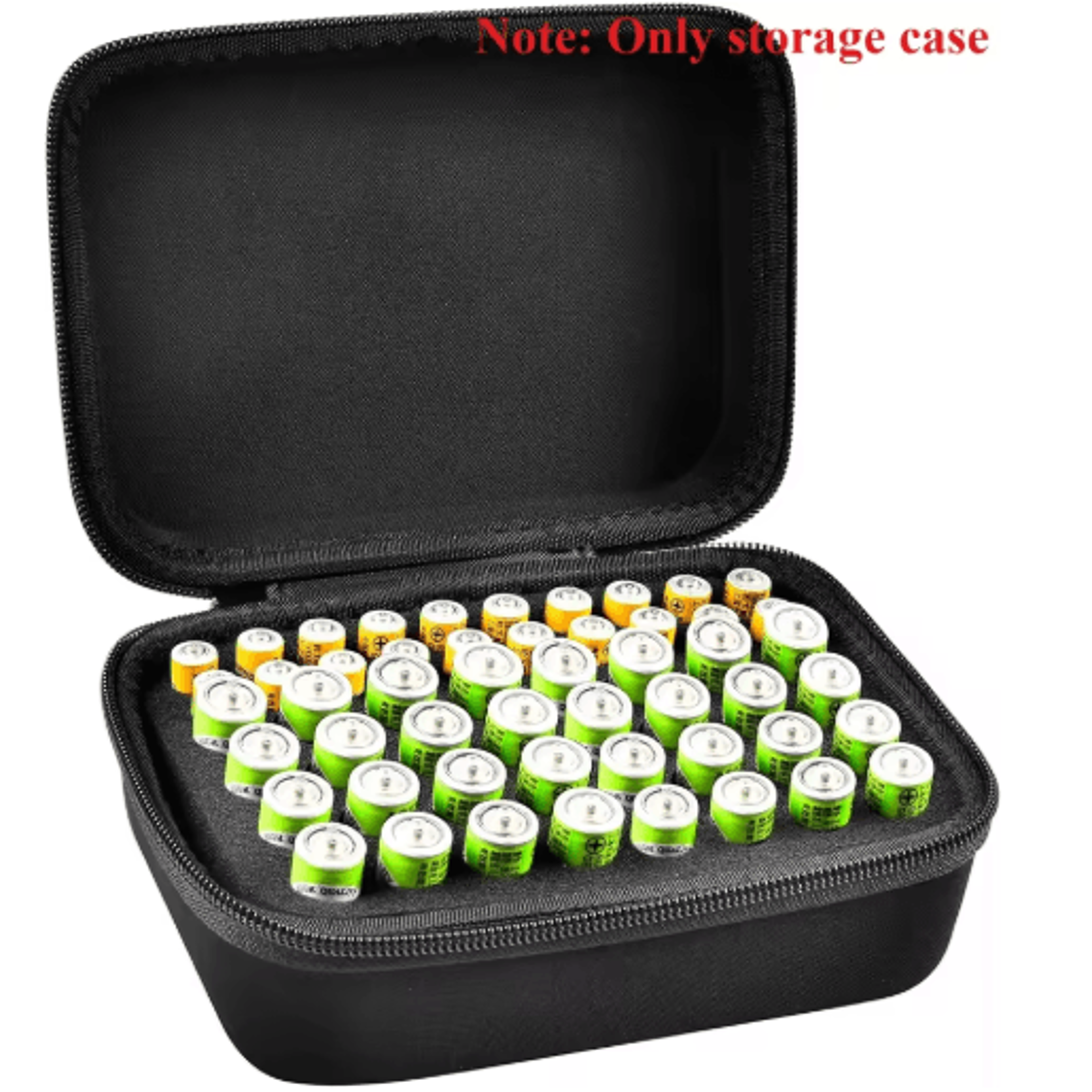 52-slot hard battery organizer storage case