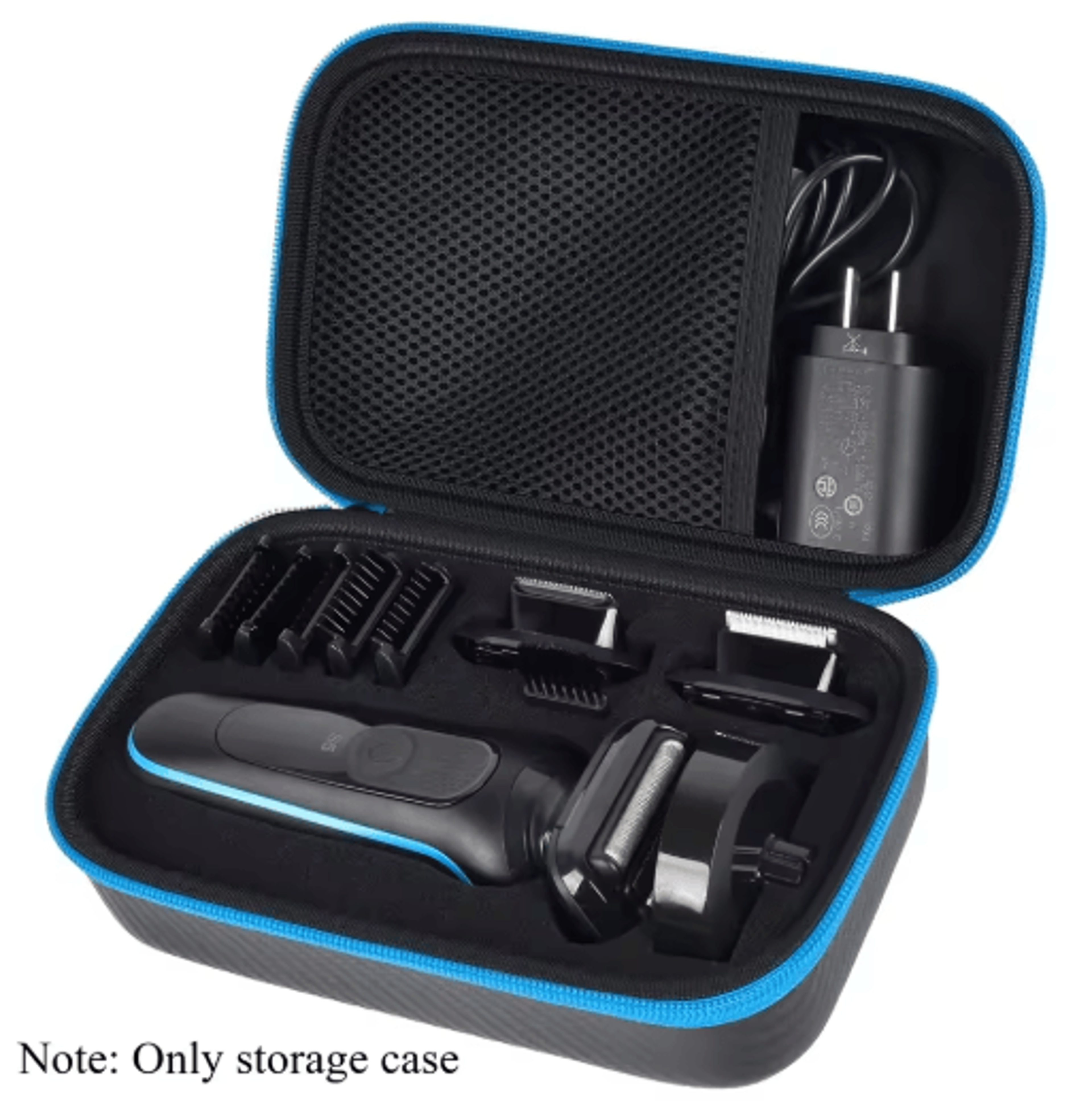 protective beard trimmer case for braun series 5 electric shavers