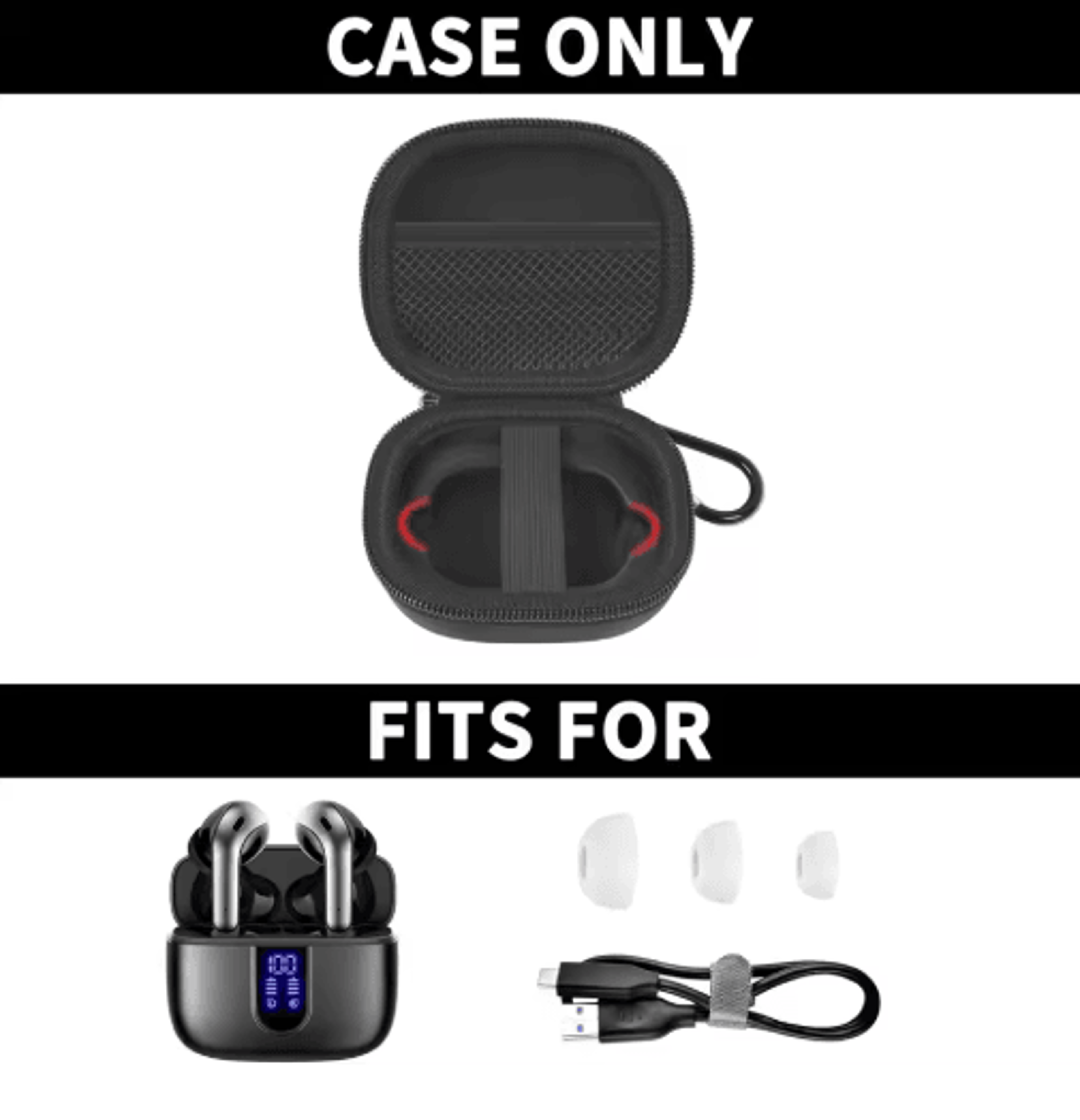 protective earbuds case for tagry x08 & btootos wireless earphones