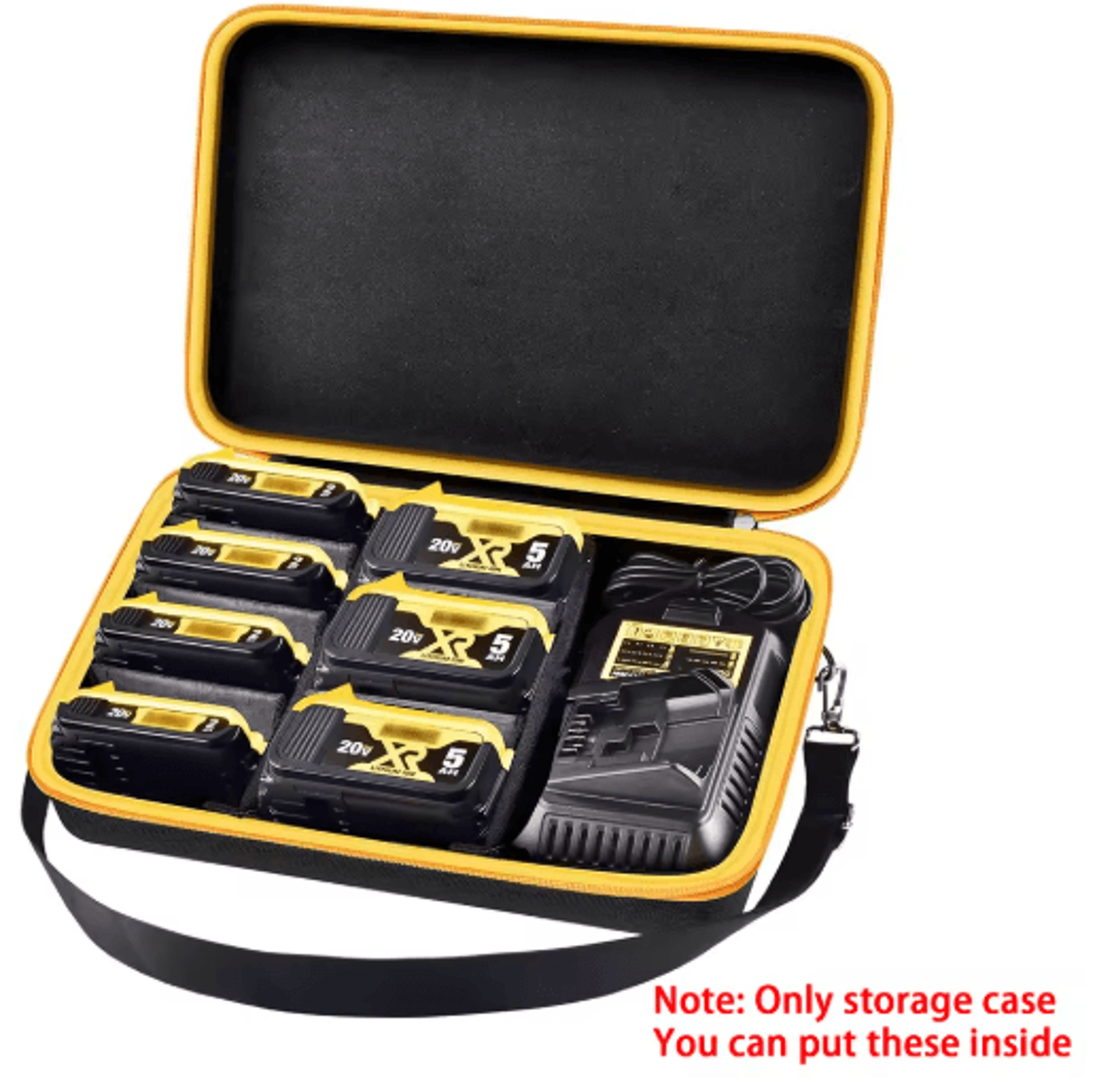 extra-large battery storage case for dewalt 20v & 60v max xr