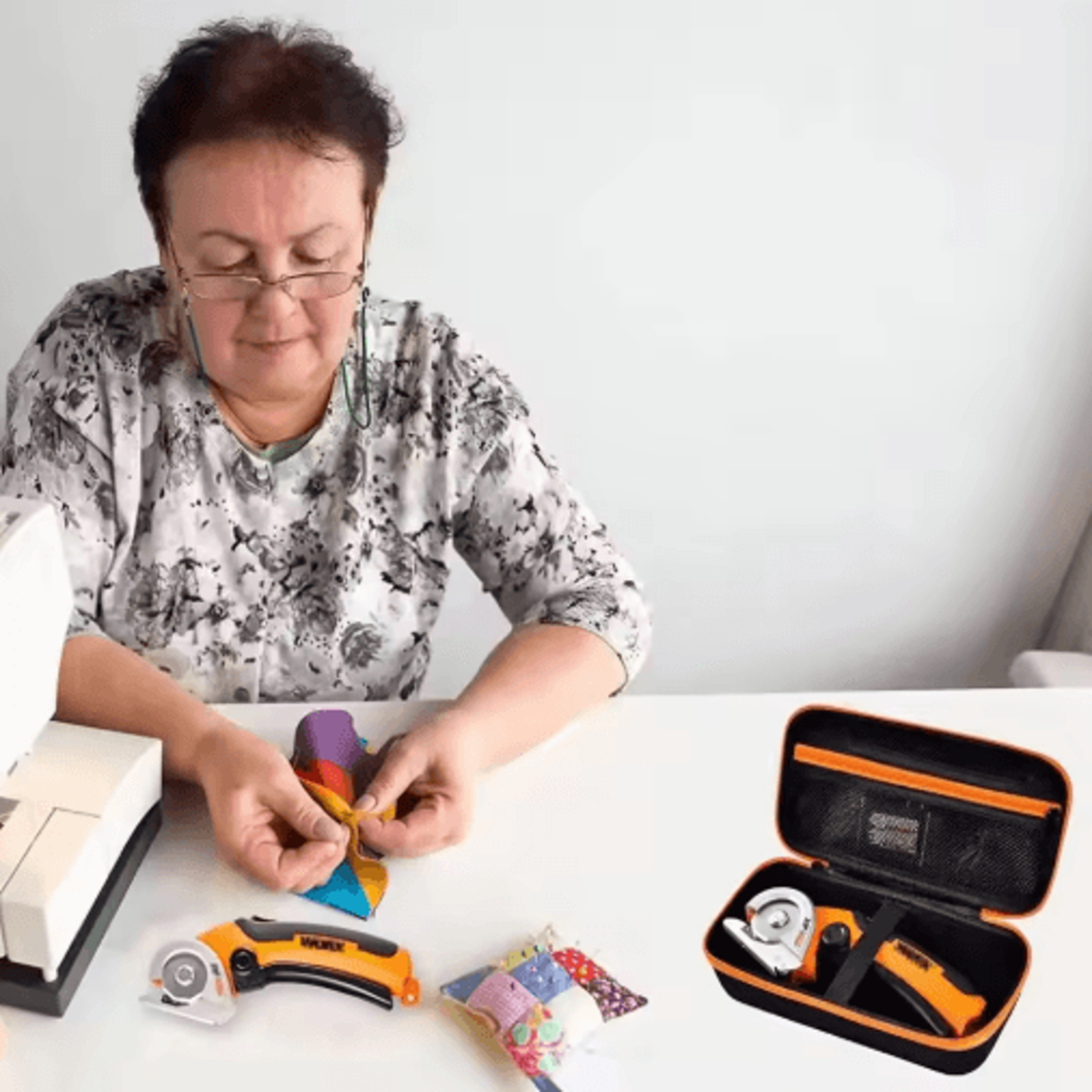 hard eva carrying case for worx zipsnip cordless electric scissors