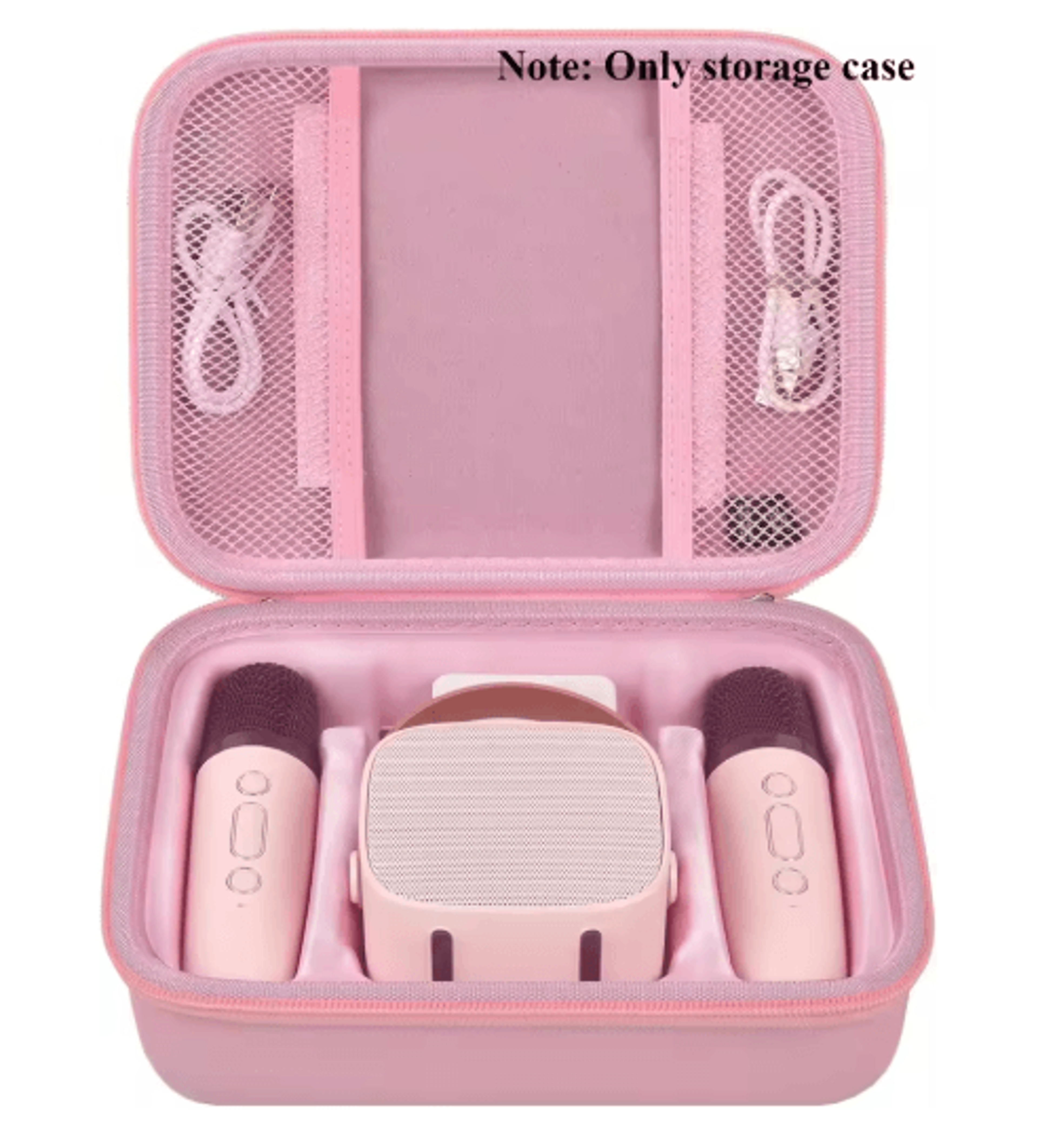 kids mini karaoke machine & microphone carrying case