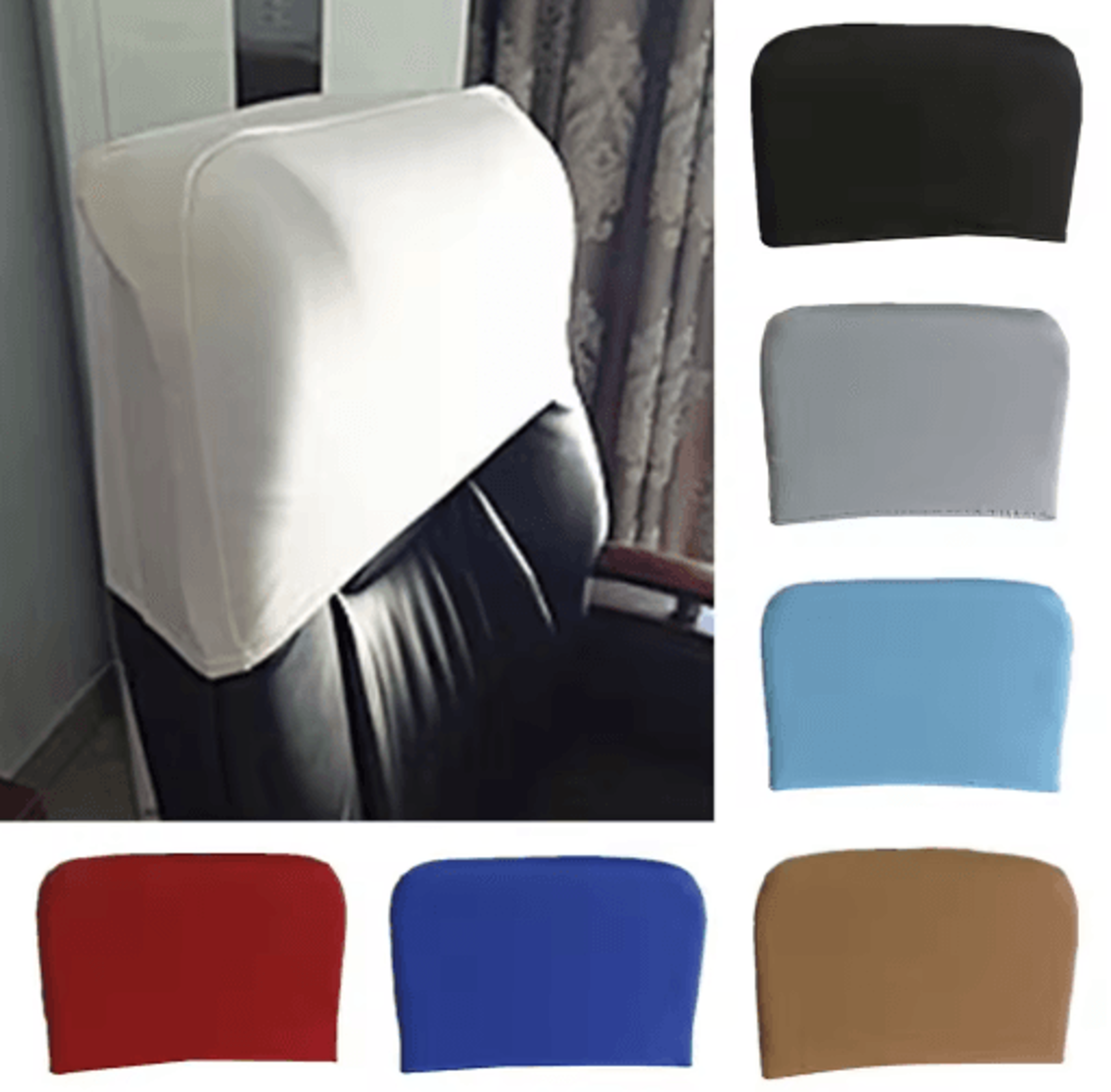 elastic chair backrest cover – dustproof stretch chair back protector
