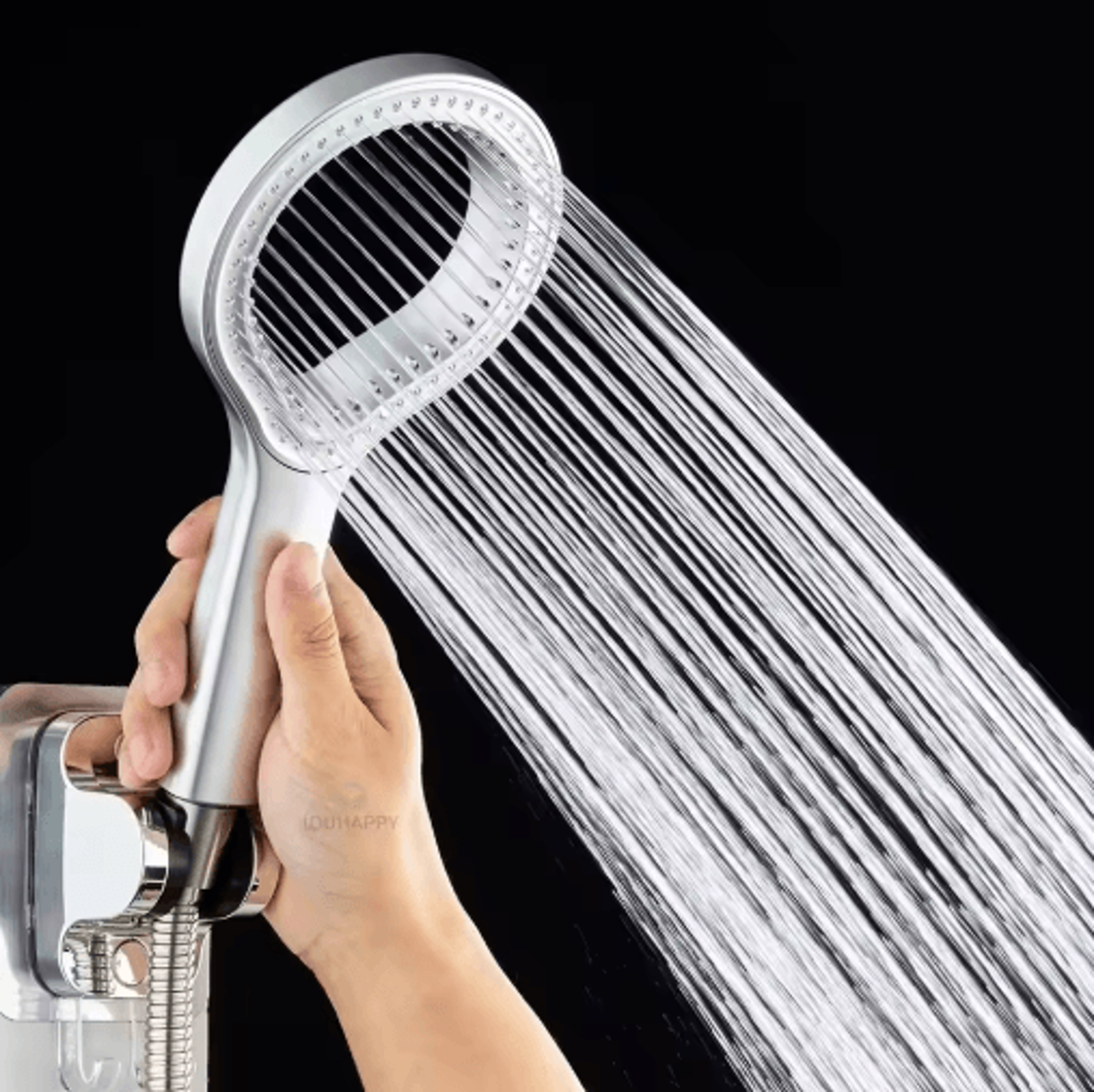 ring design high-pressure shower head – adjustable handheld rainfall sprayer