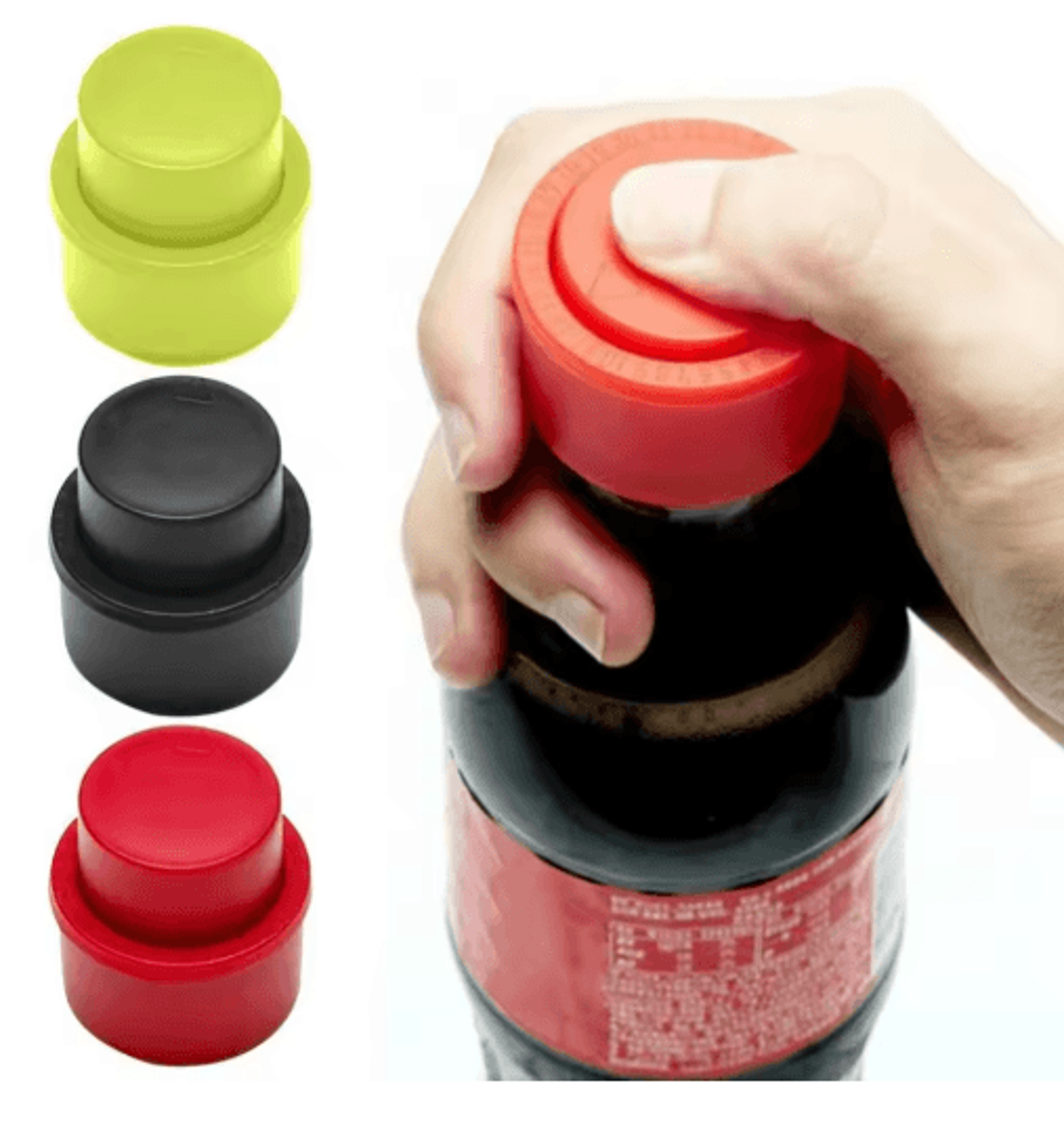 reusable soda bottle cap & carbonation keeper