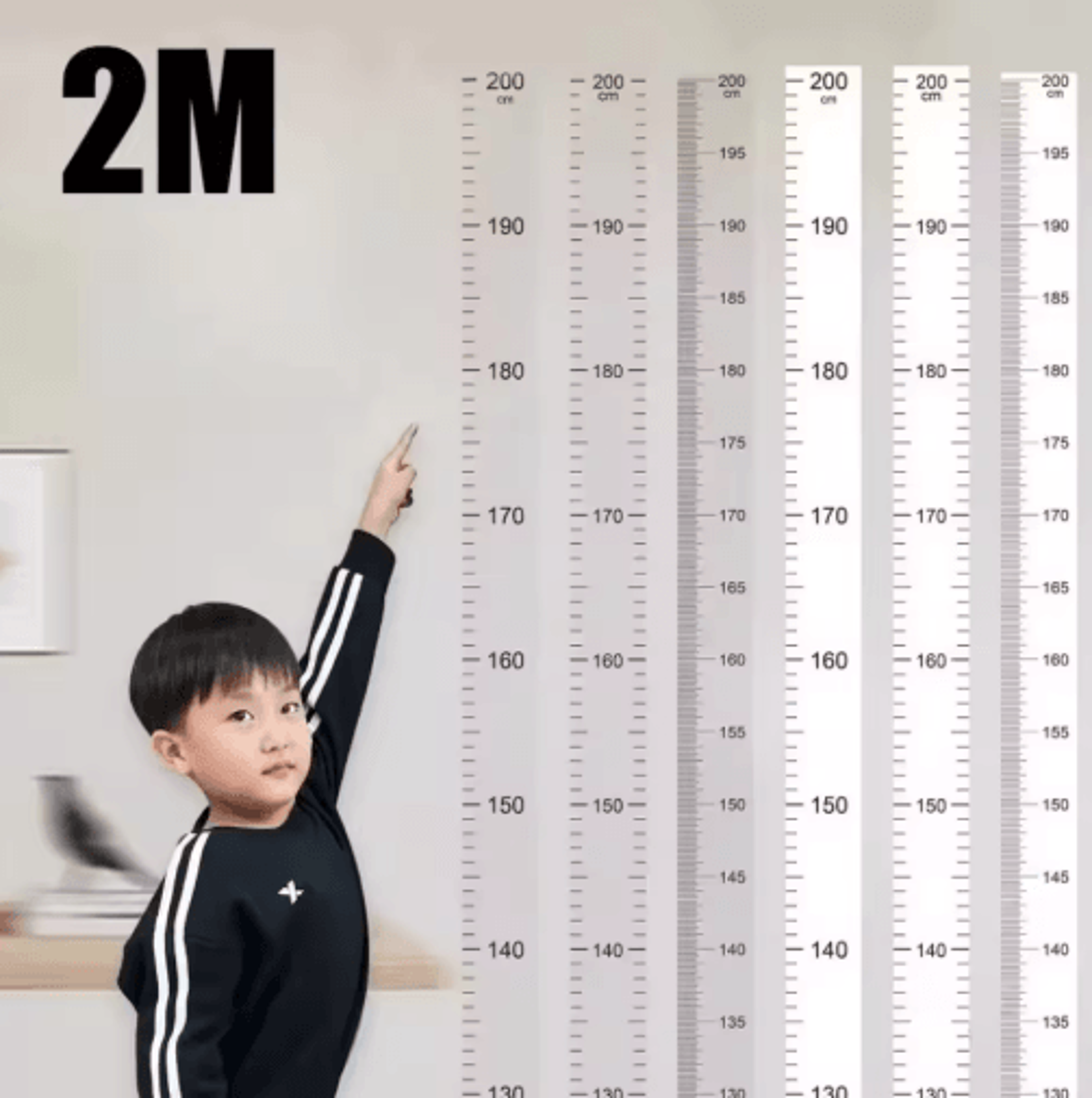 2m self-adhesive height measurement growth chart sticker