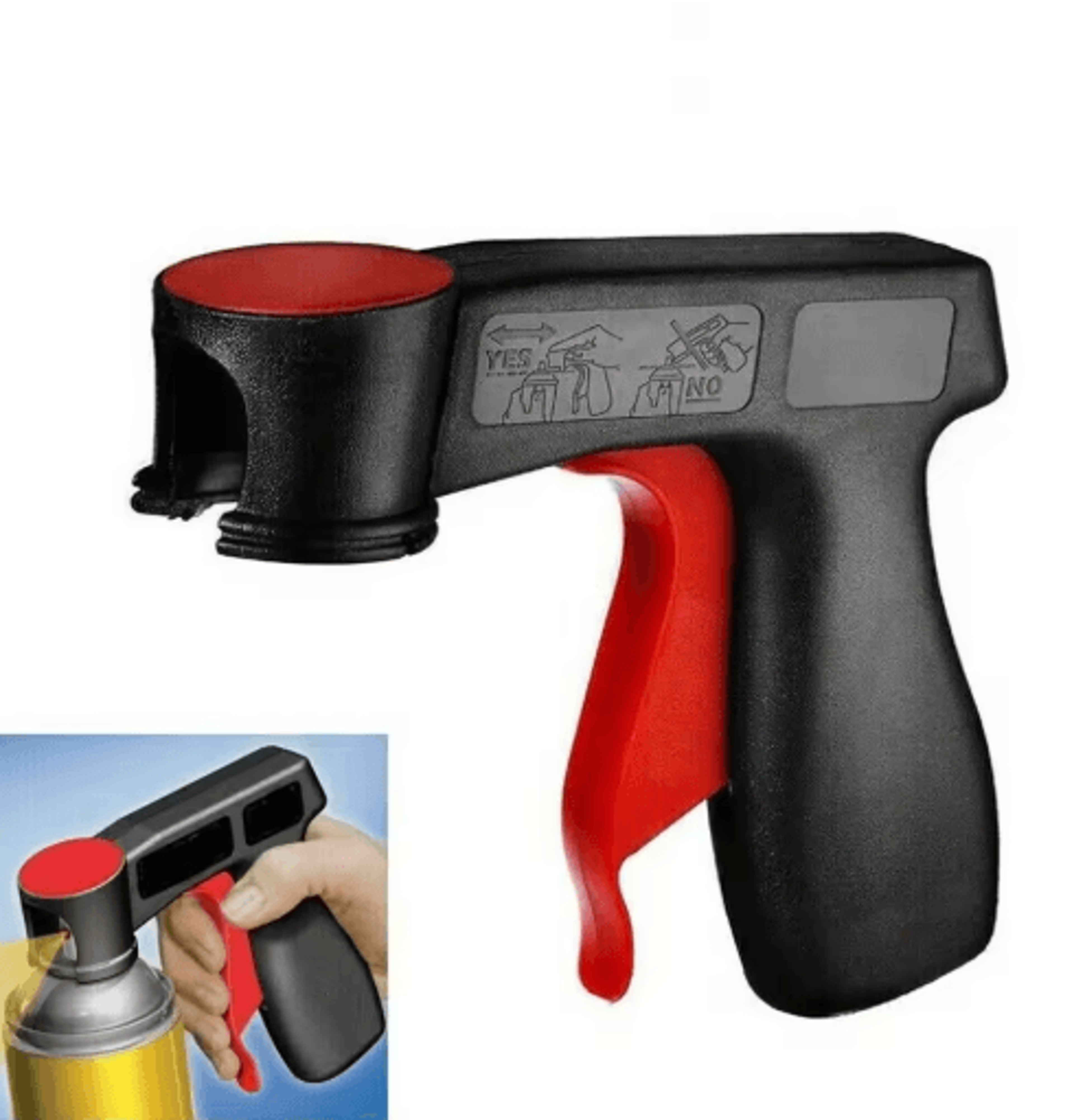 universal aerosol spray can trigger handle