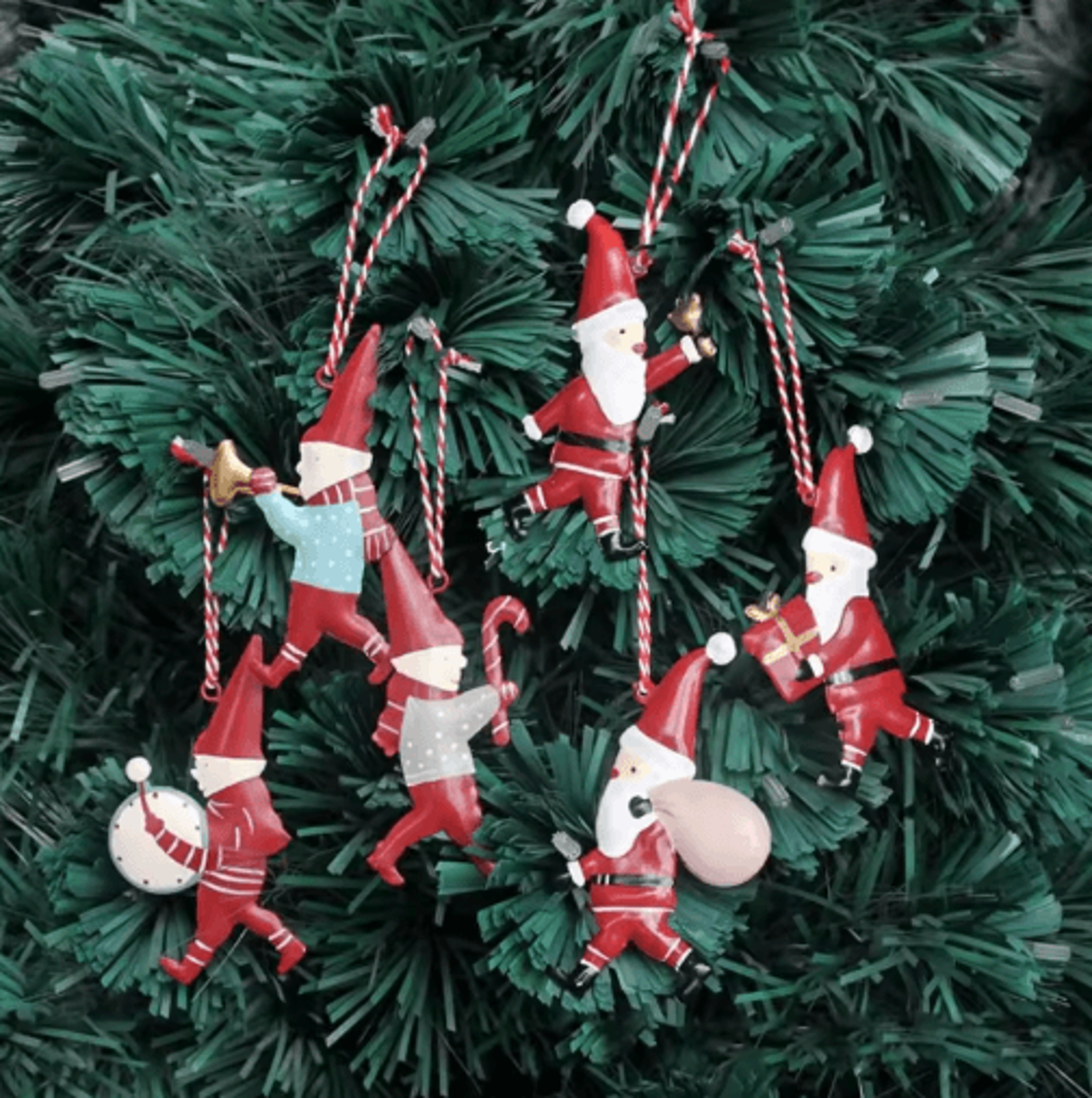 nordic iron christmas hanging tree ornament