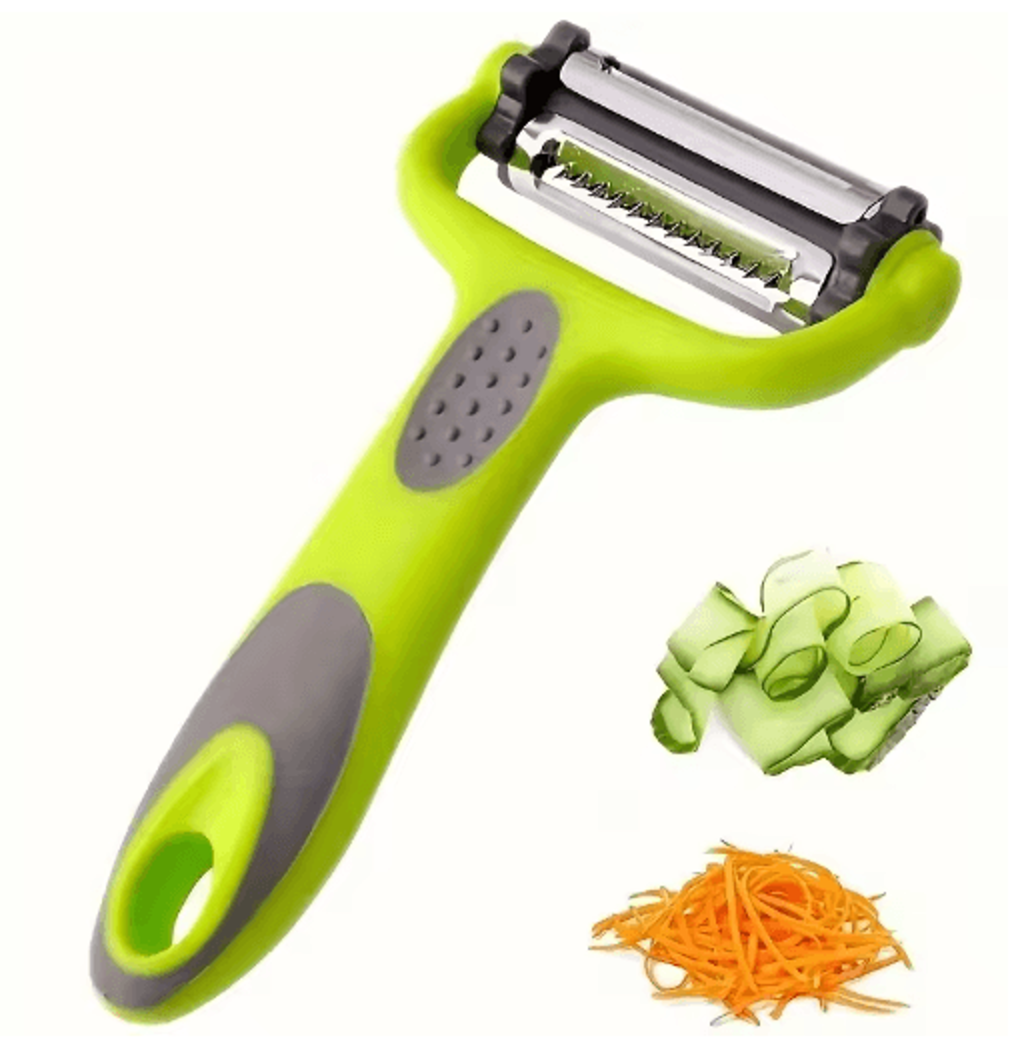 3-in-1 fruit & vegetable peeler, grater and shredder