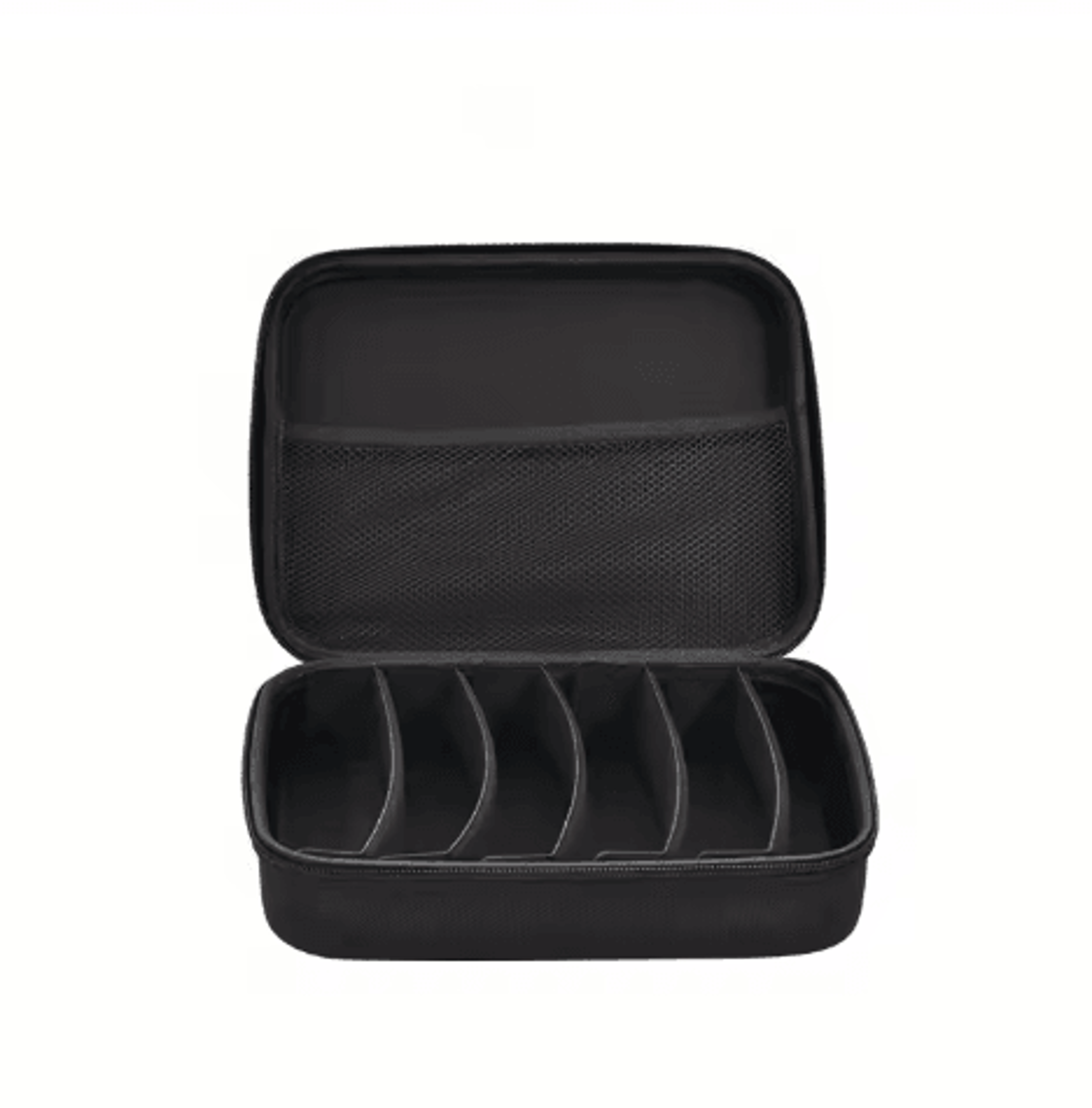 portable eyeglasses storage case with 6/7 adjustable compartments