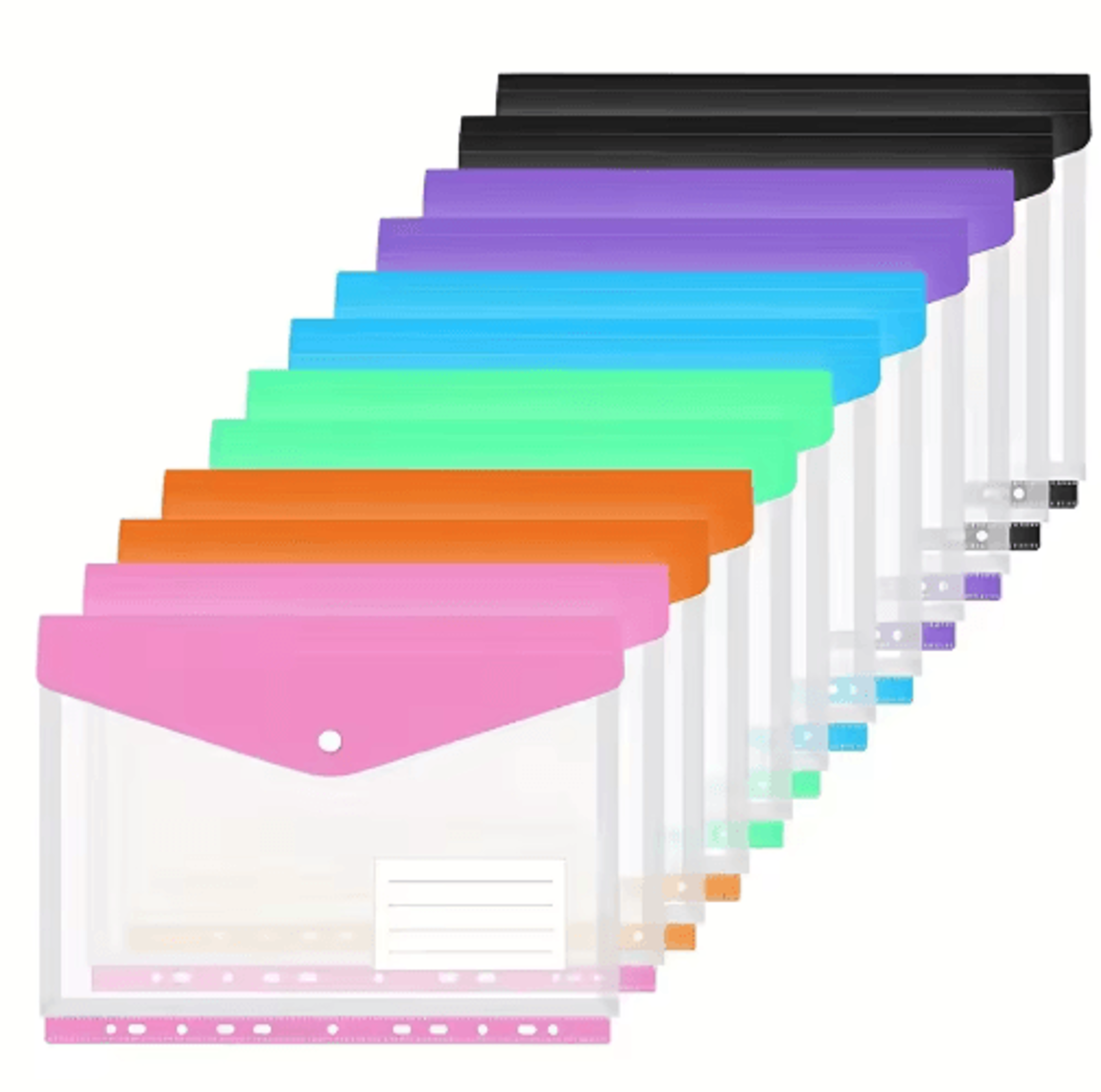 6-piece a4 binder pocket file organizer set