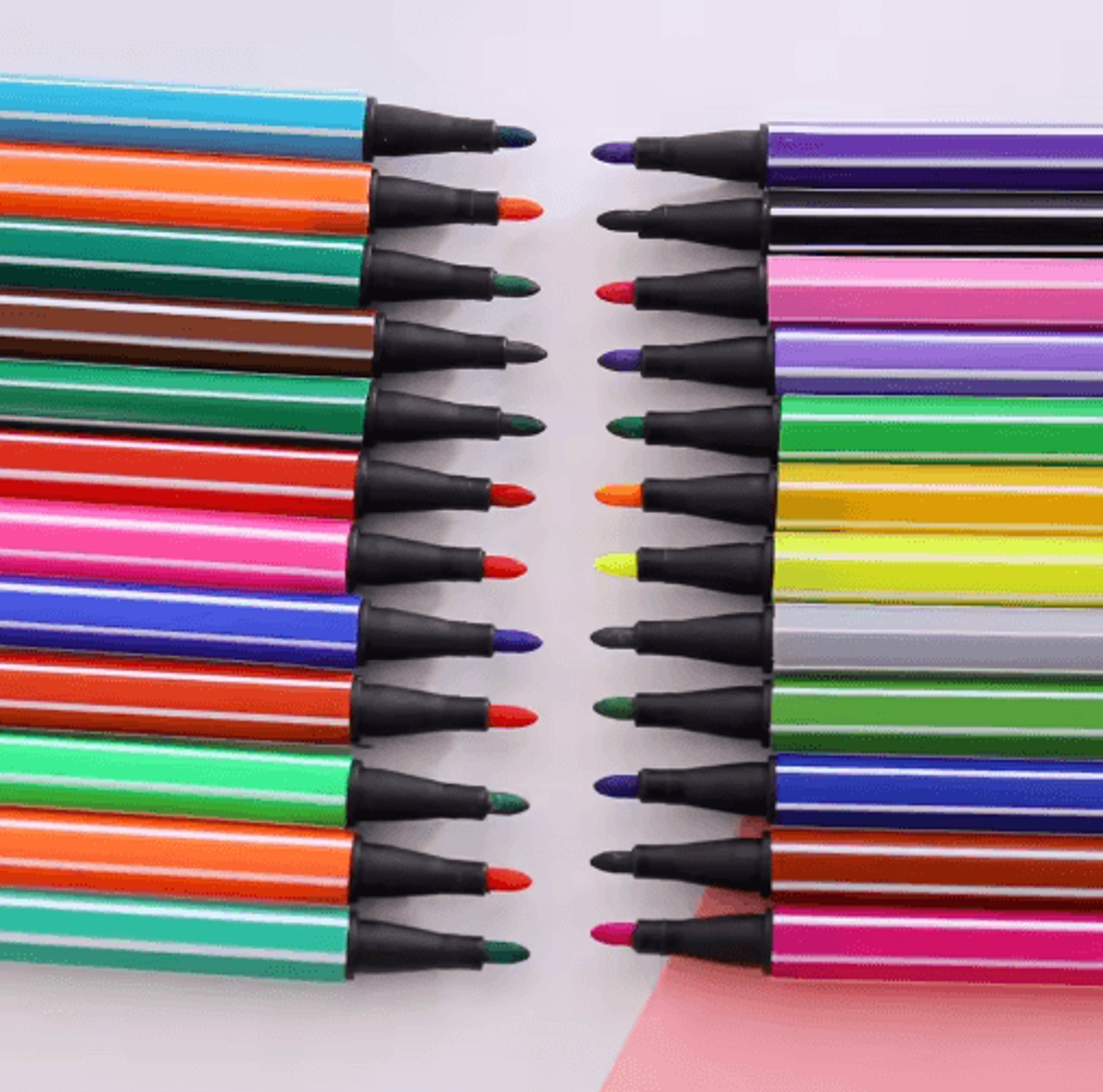 washable watercolor markers for kids – 6/12 color non-toxic drawing & painting pens