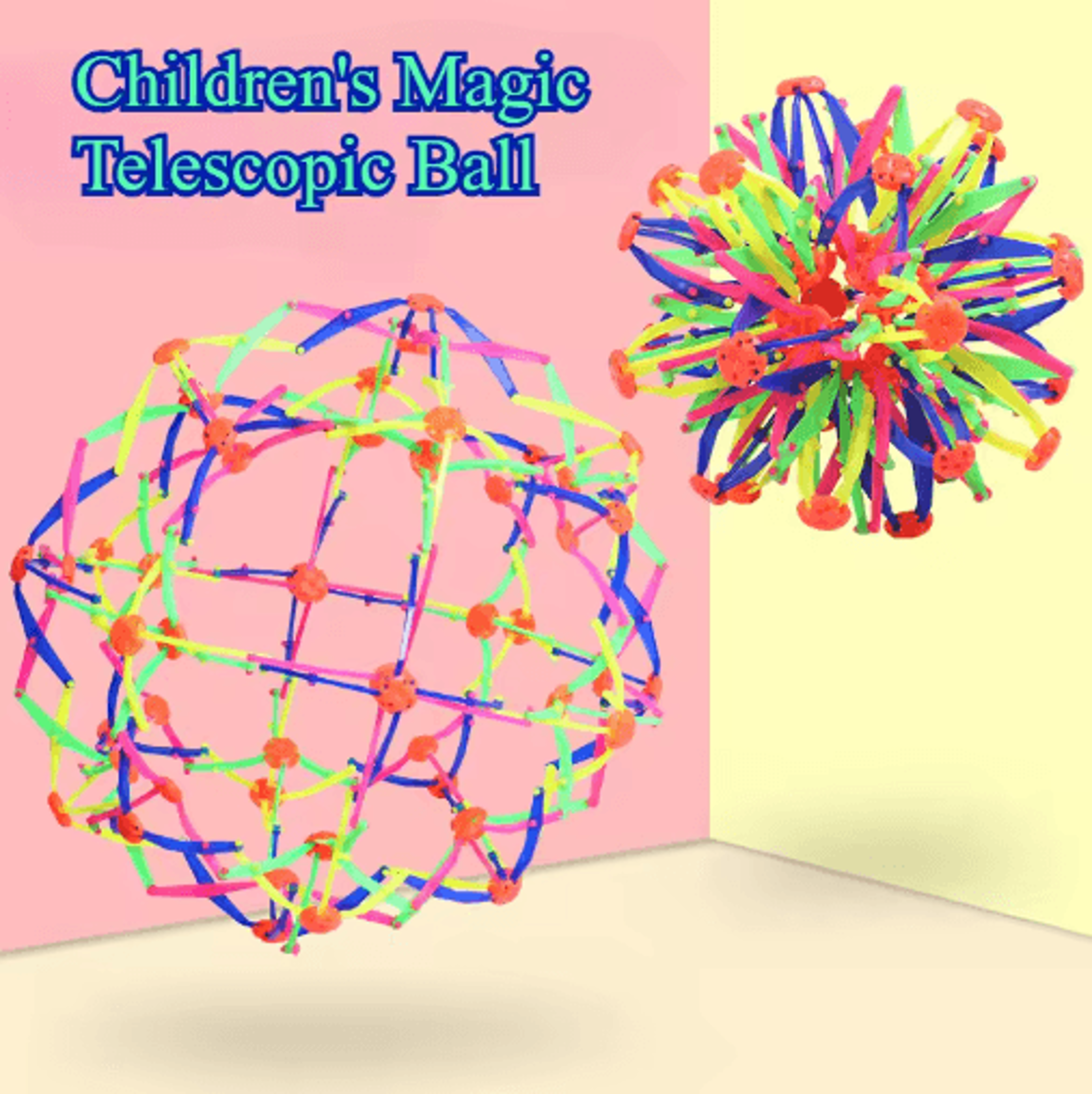 colorful expandable rainbow stress ball – sensory fidget magic ball for kids