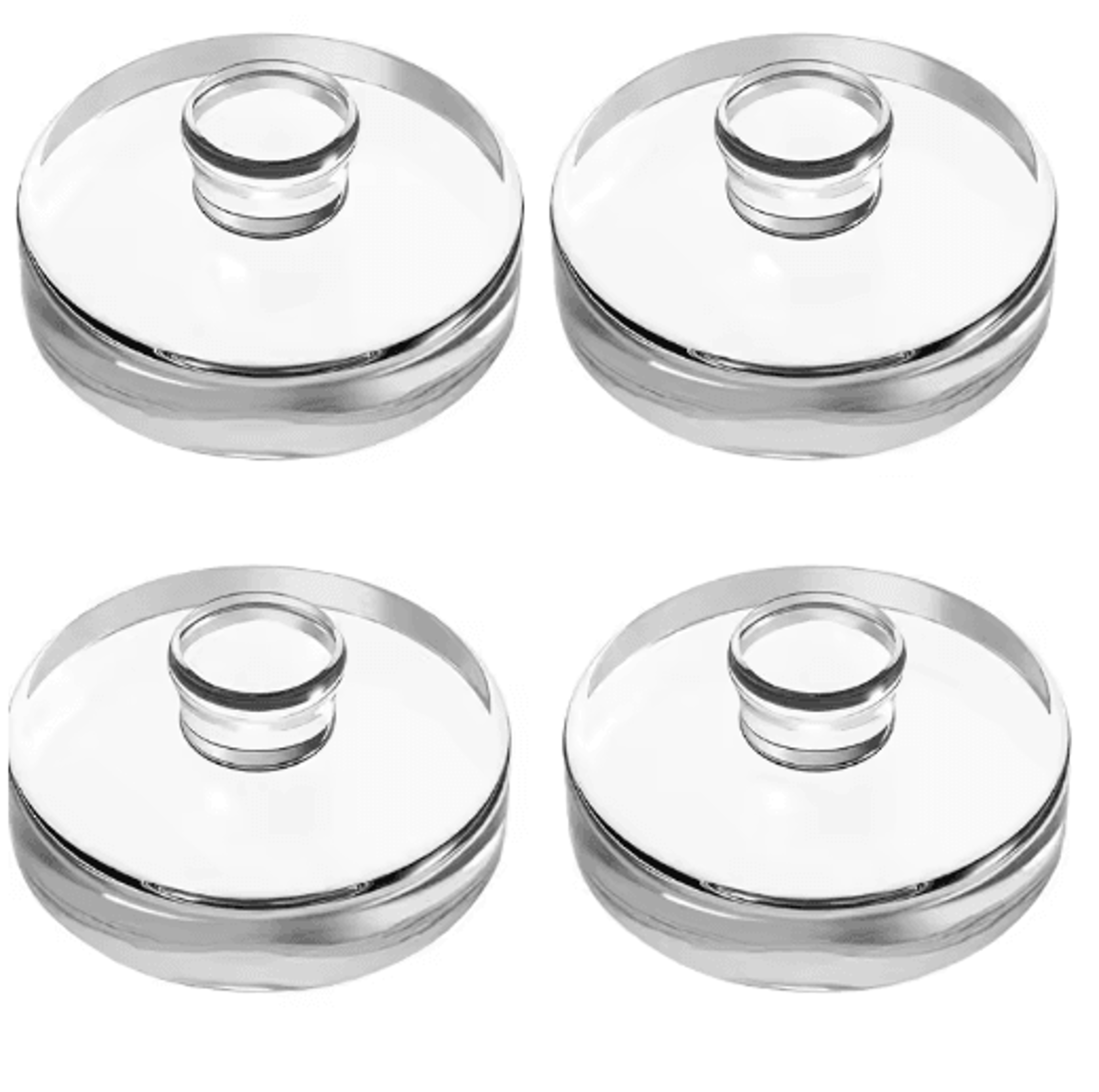 4pcs glass fermentation weights – pickling stones for wide-mouth mason jars