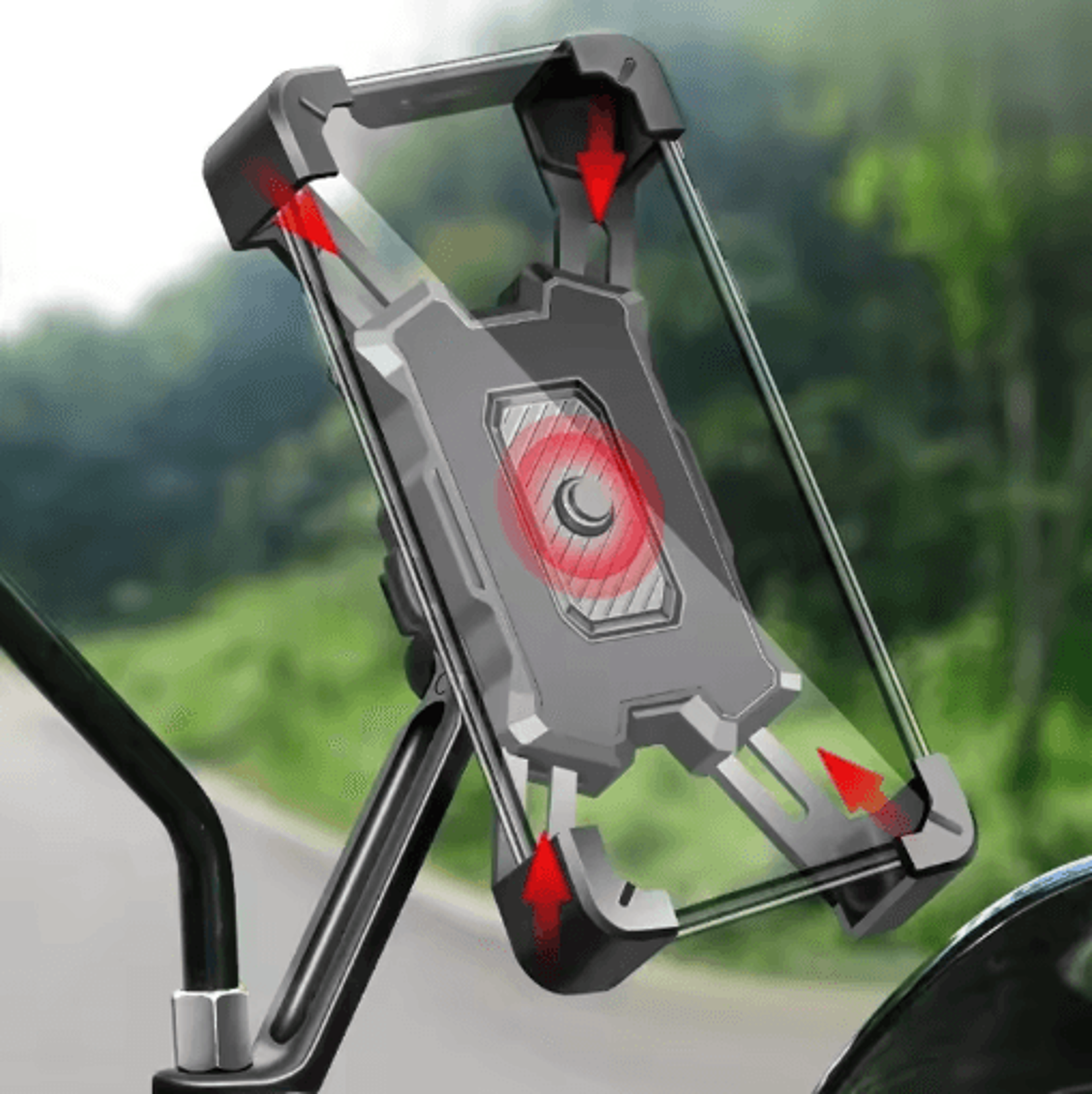 360° rotating bike phone mount – non-slip motorcycle & bicycle holder