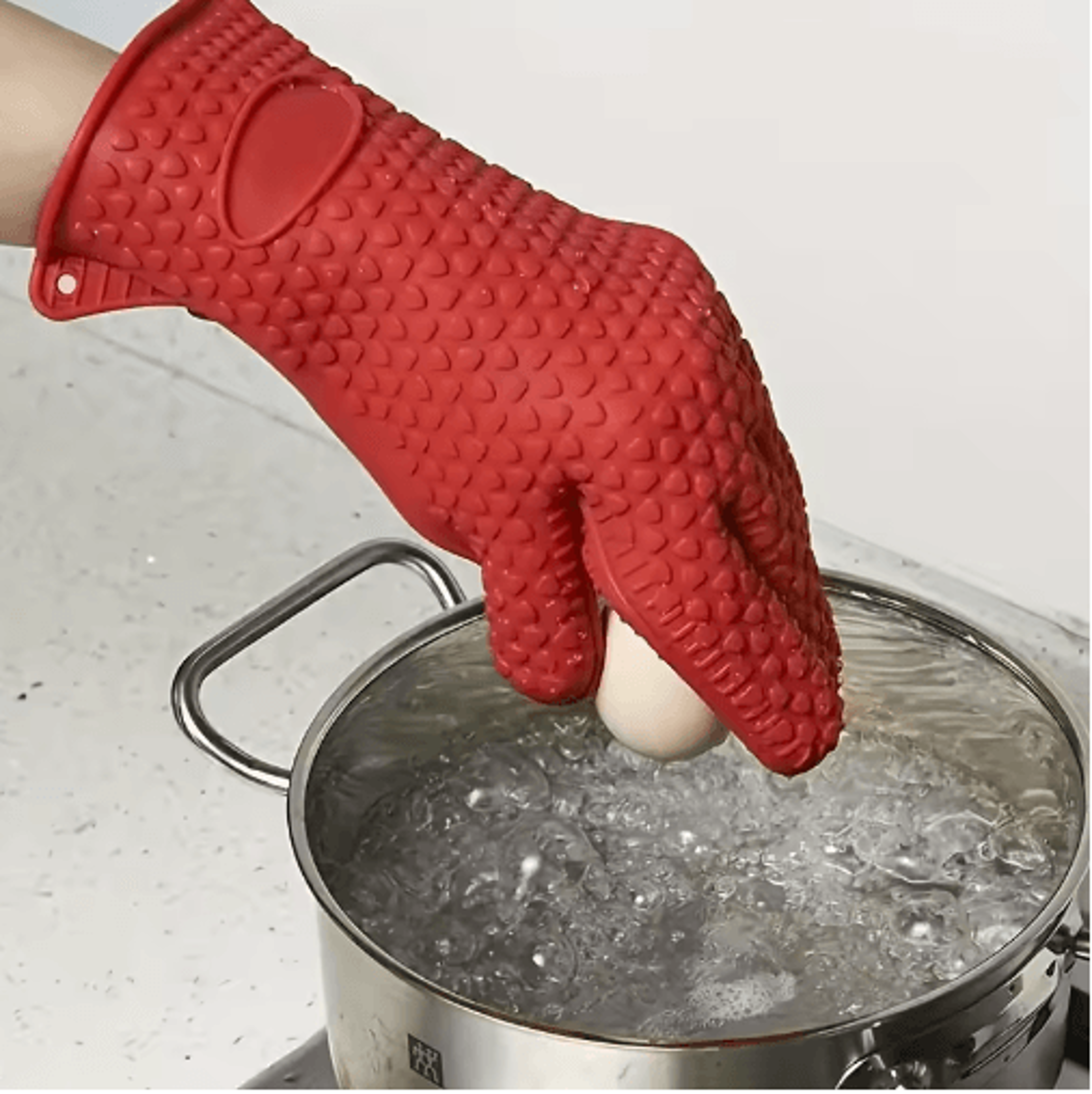 heat-resistant silicone oven mitts – waterproof non-slip kitchen gloves