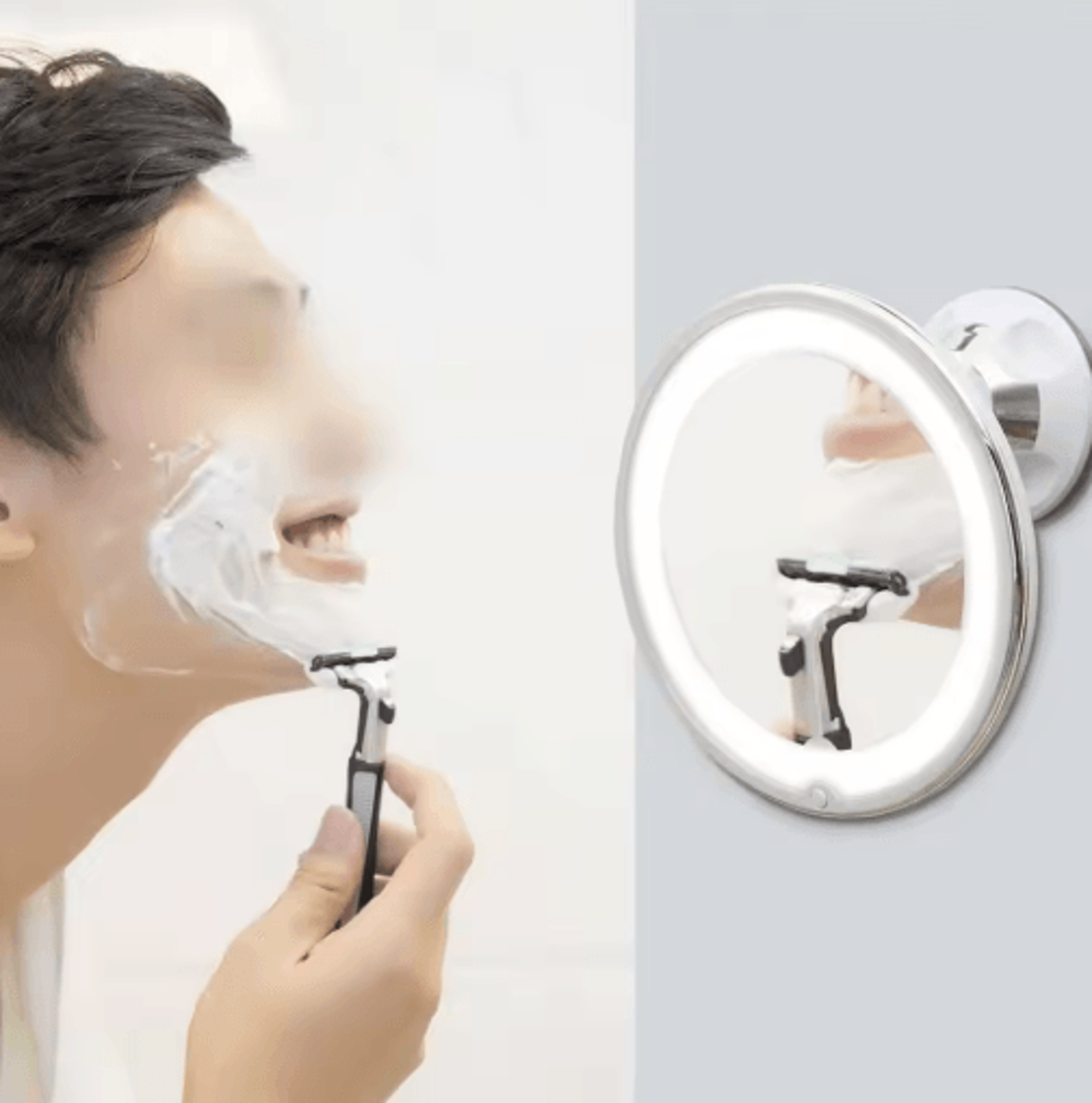 10x magnifying led makeup mirror – 14-light suction cup vanity mirror