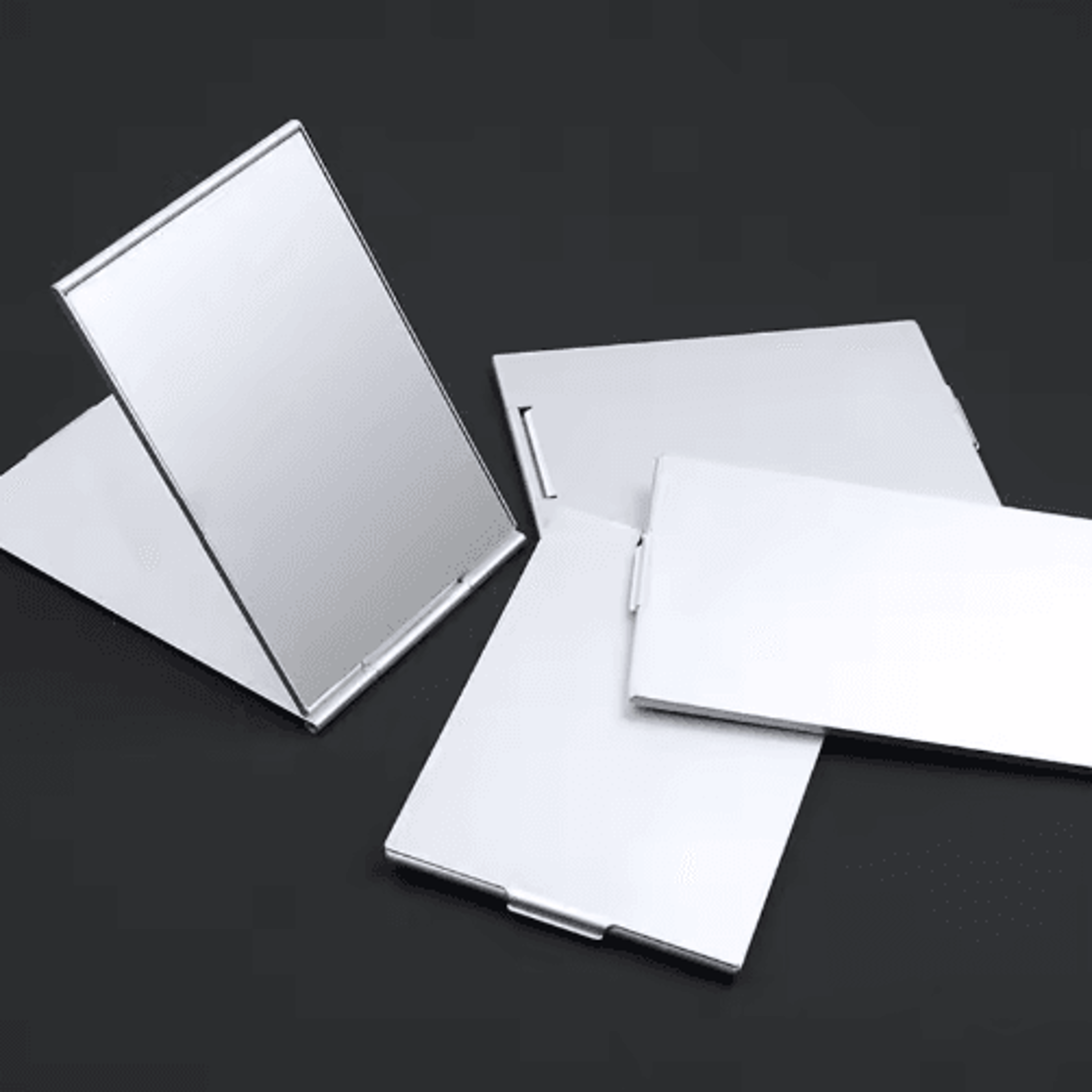 aluminum folding pocket mirror – mini portable lash & makeup mirror