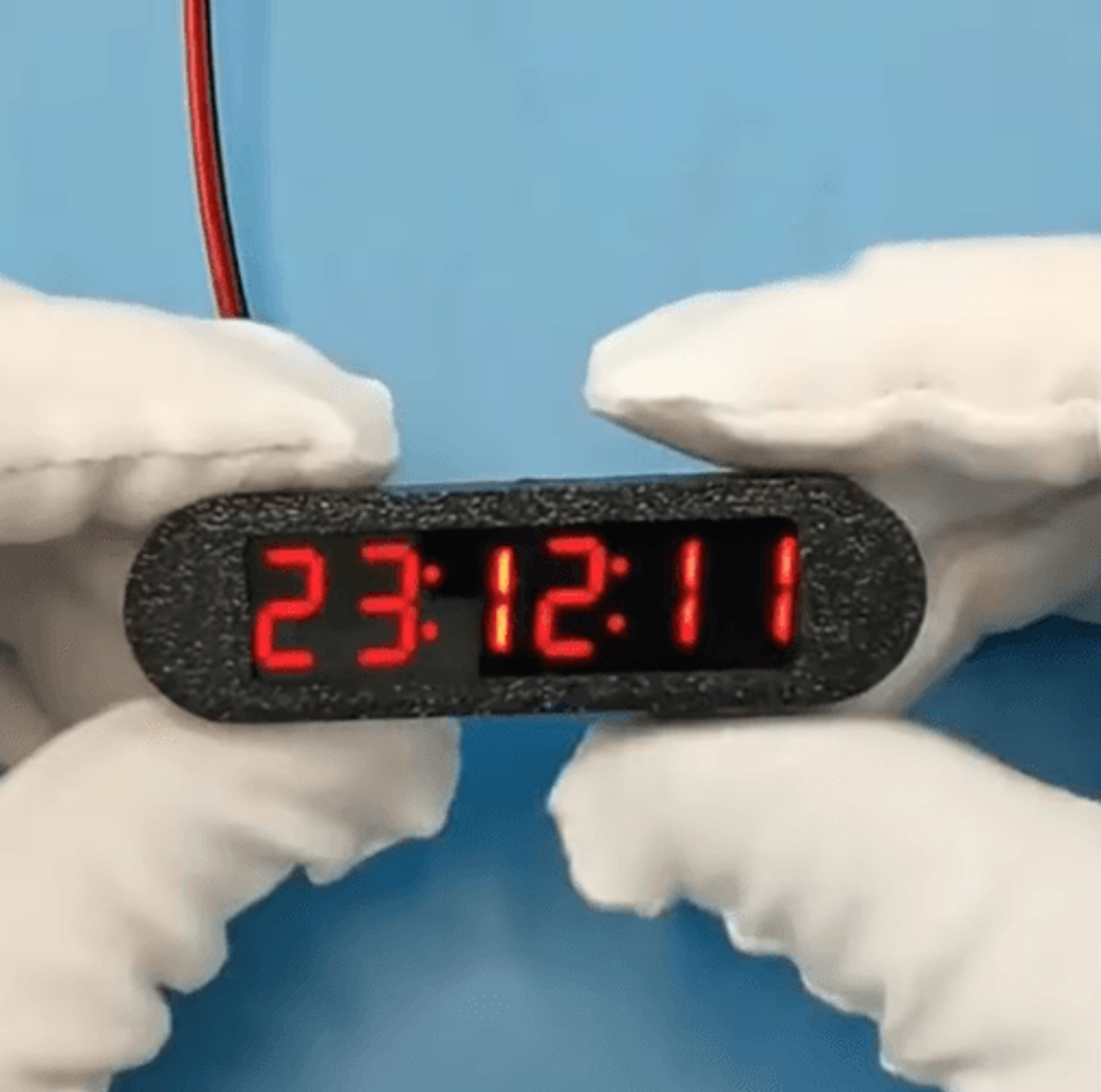 0.36" 6-digit led digital clock module – seconds display with memory & brightness control