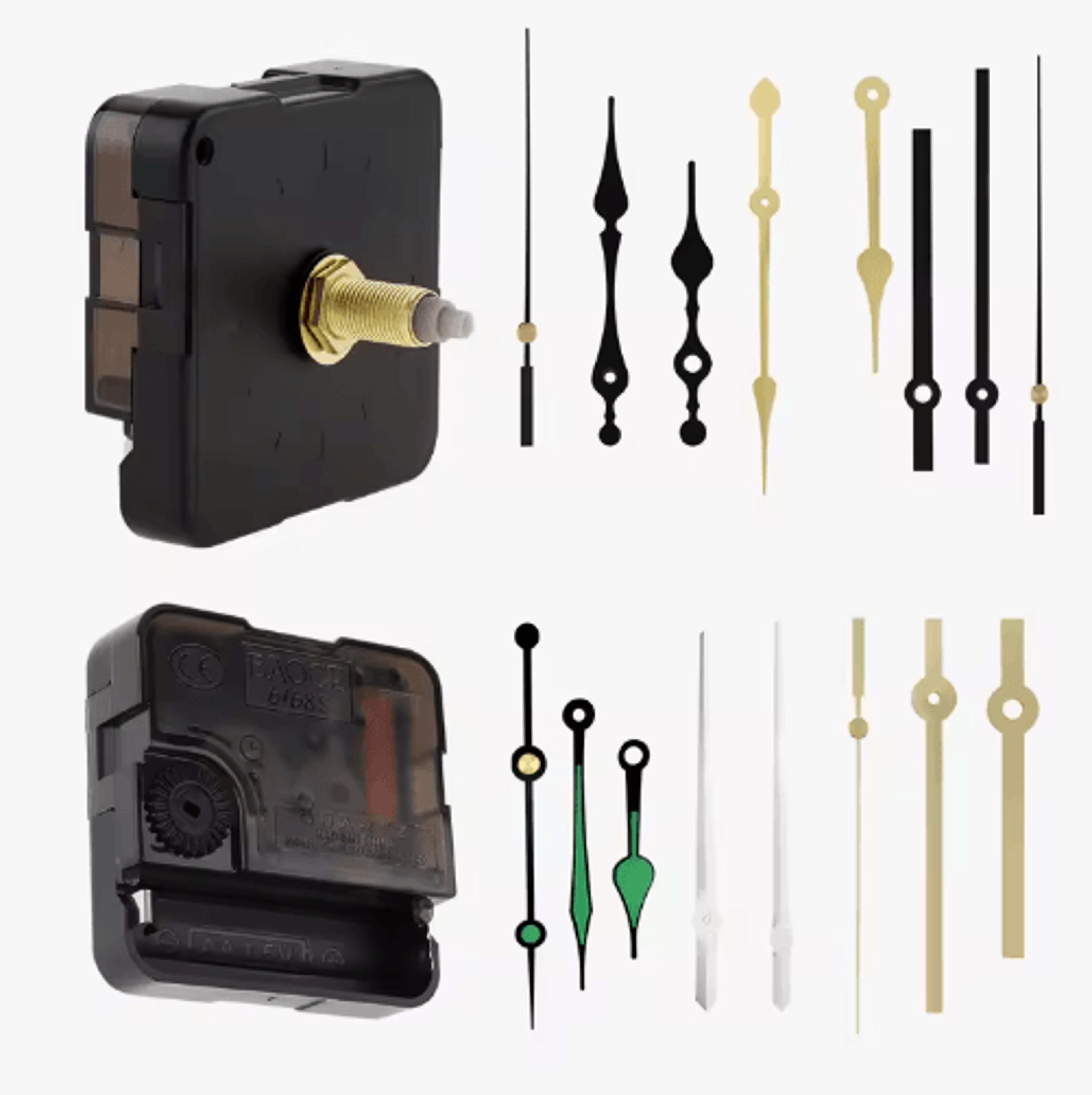 long shaft silent quartz clock movement – diy wall & table clock repair mechanism