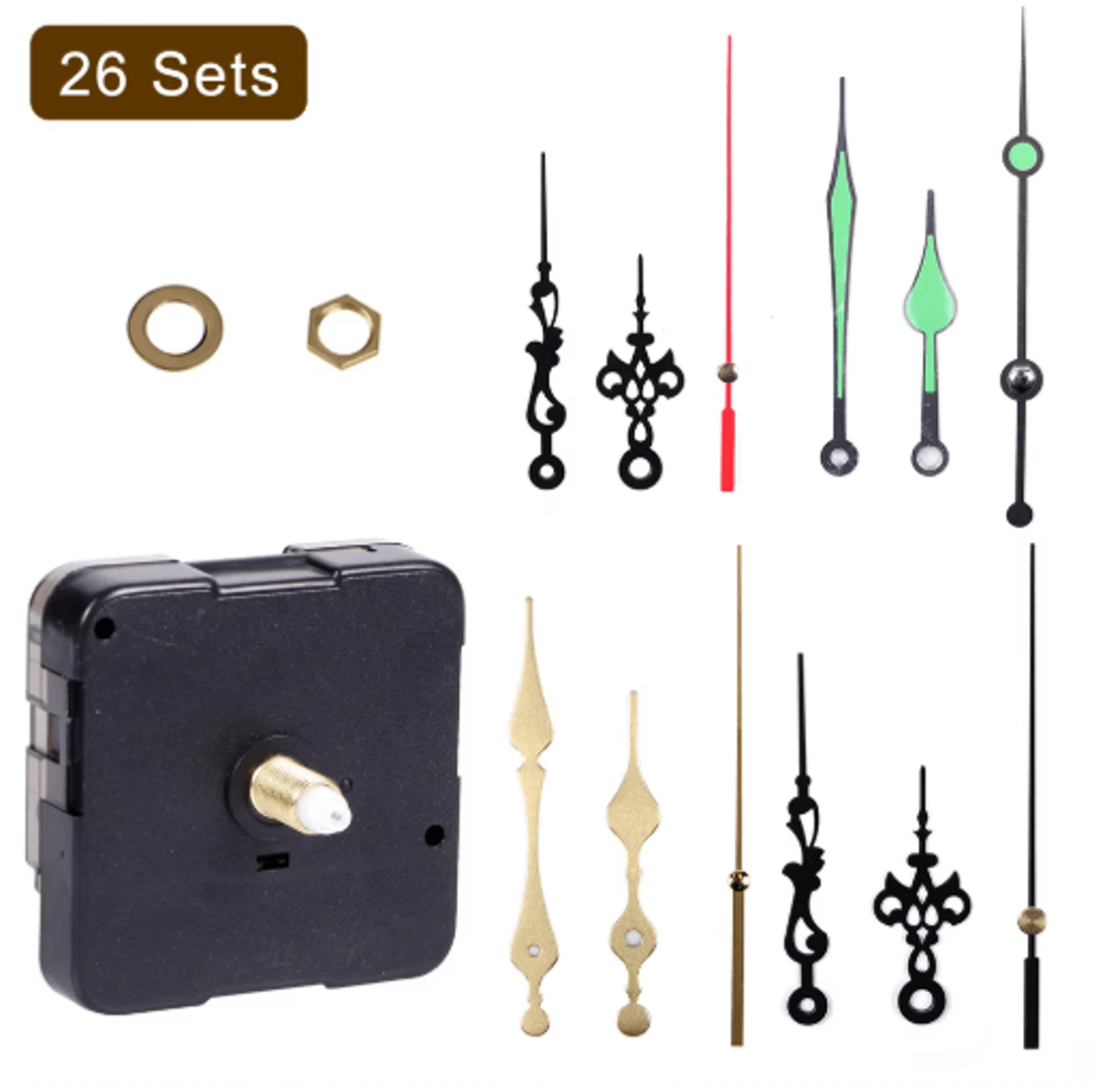 silent quartz clock mechanism – diy wall clock movement replacement part