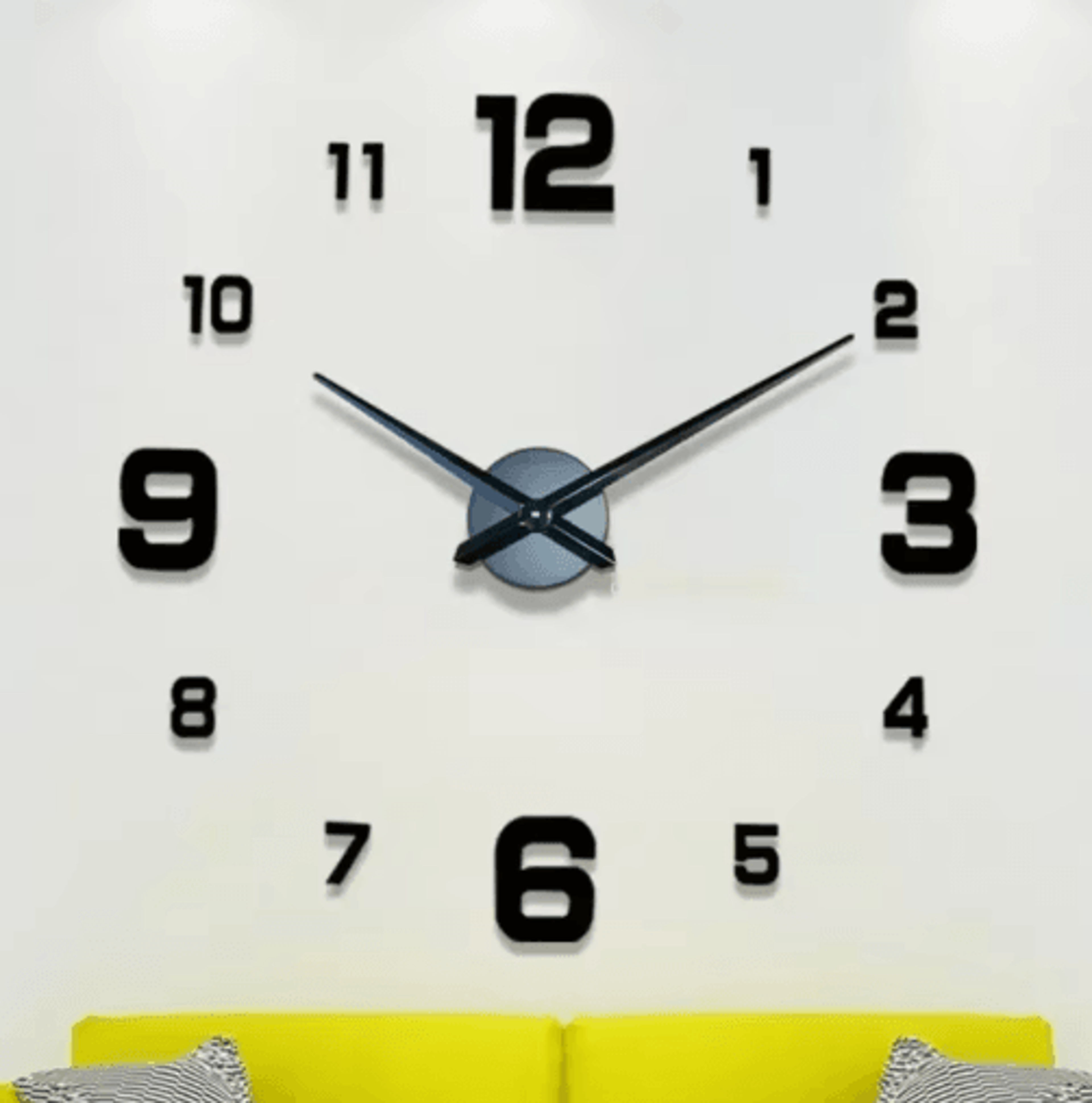 large acrylic mirror wall clock – diy decorative clock stickers for modern rooms