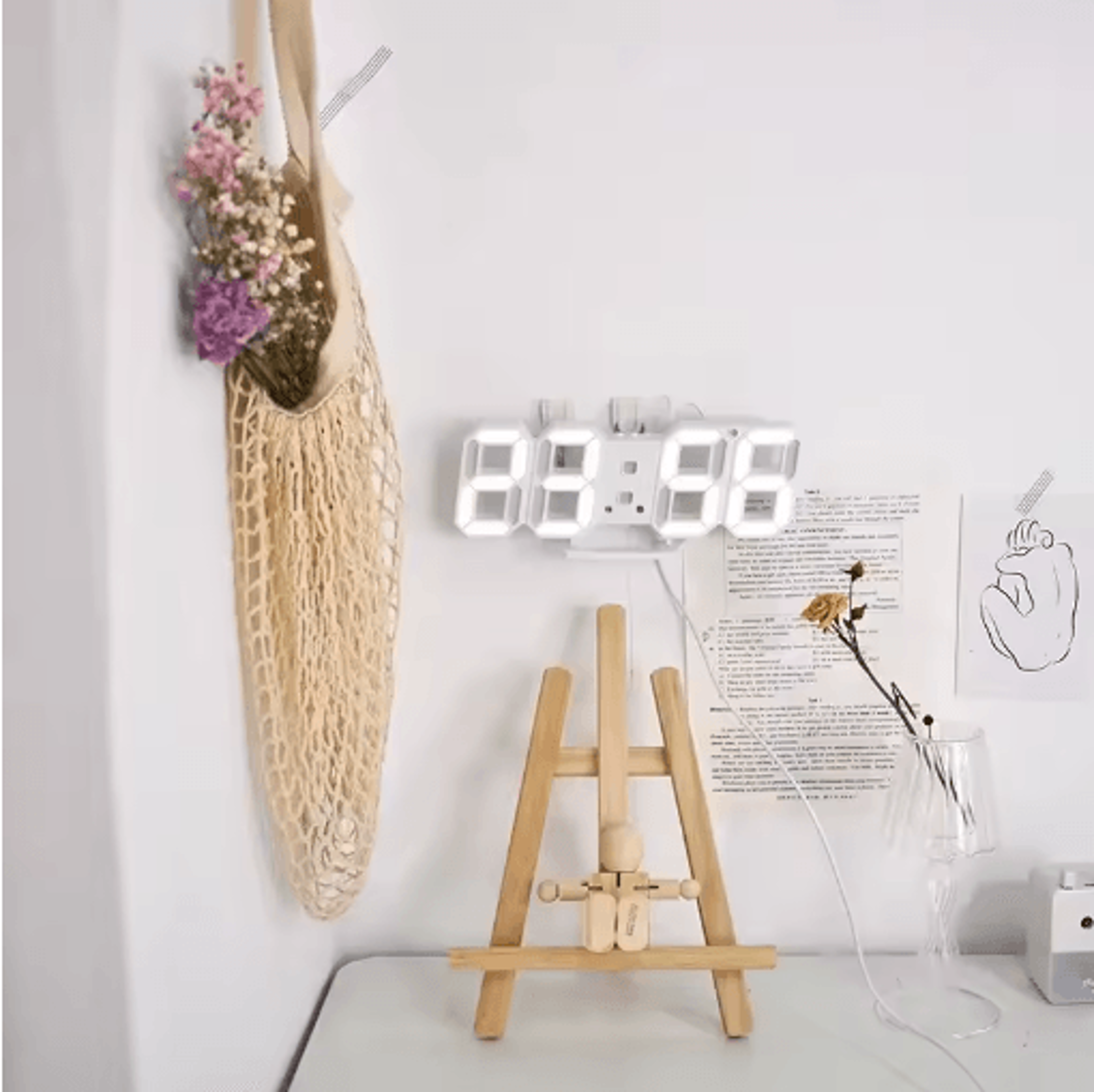 modern digital led clock wall & table alarm clock for stylish home decor