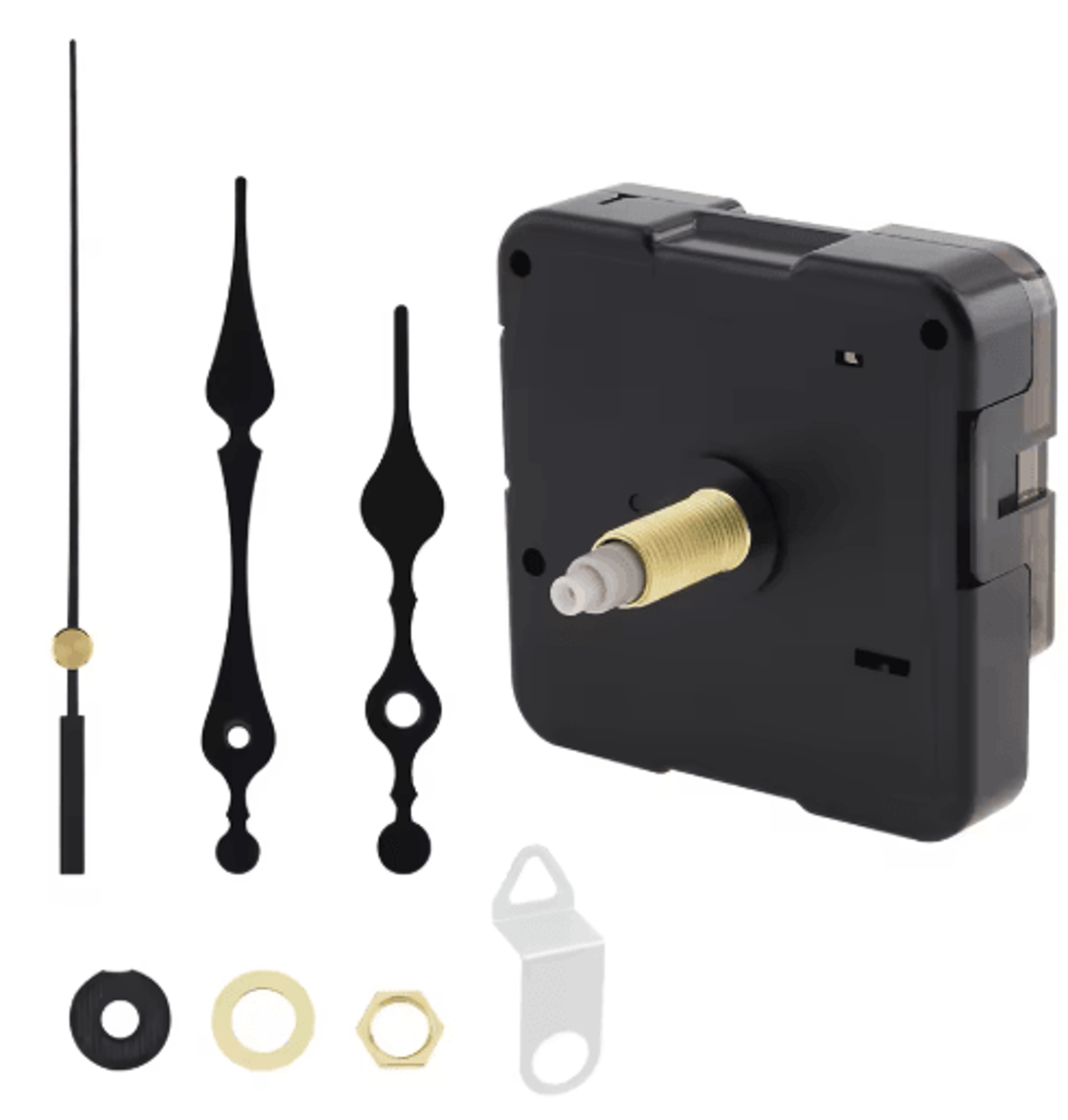 silent quartz wall clock mechanism – sweep second movement with hands for diy repair