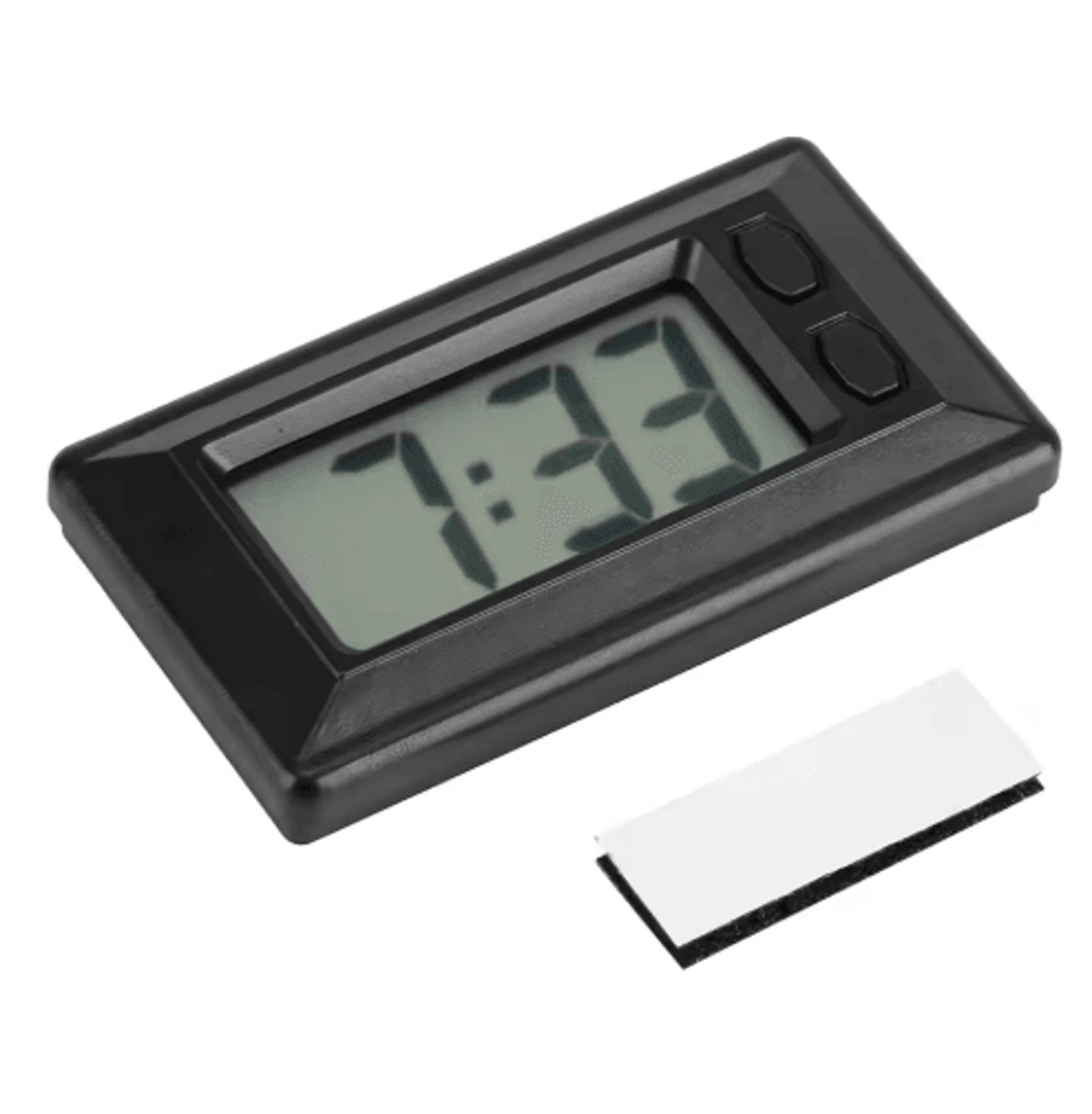 lcd digital clock – date, time & calendar display for desk or car