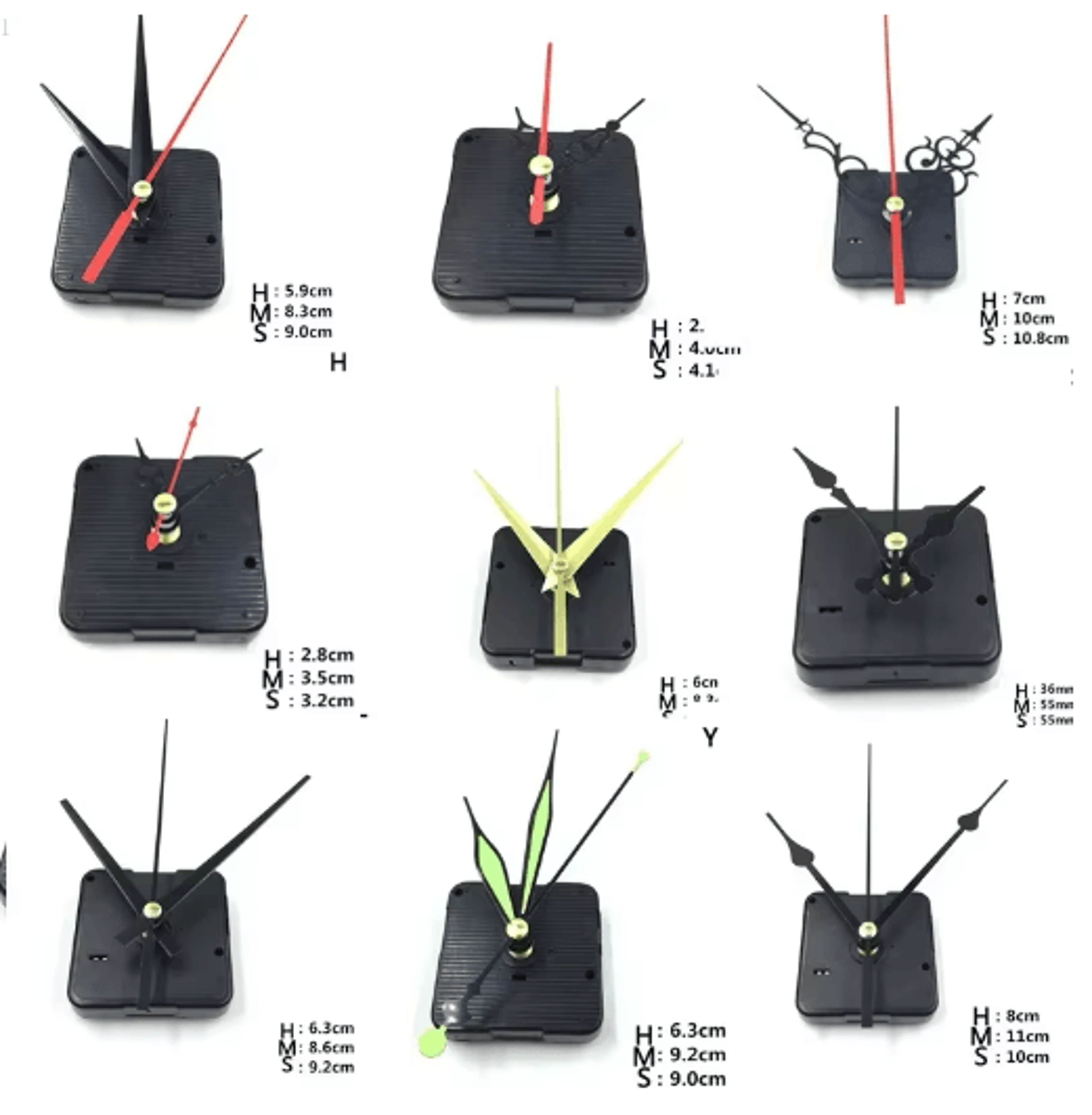 silent quartz clock movement kit – diy wall clock mechanism with hands