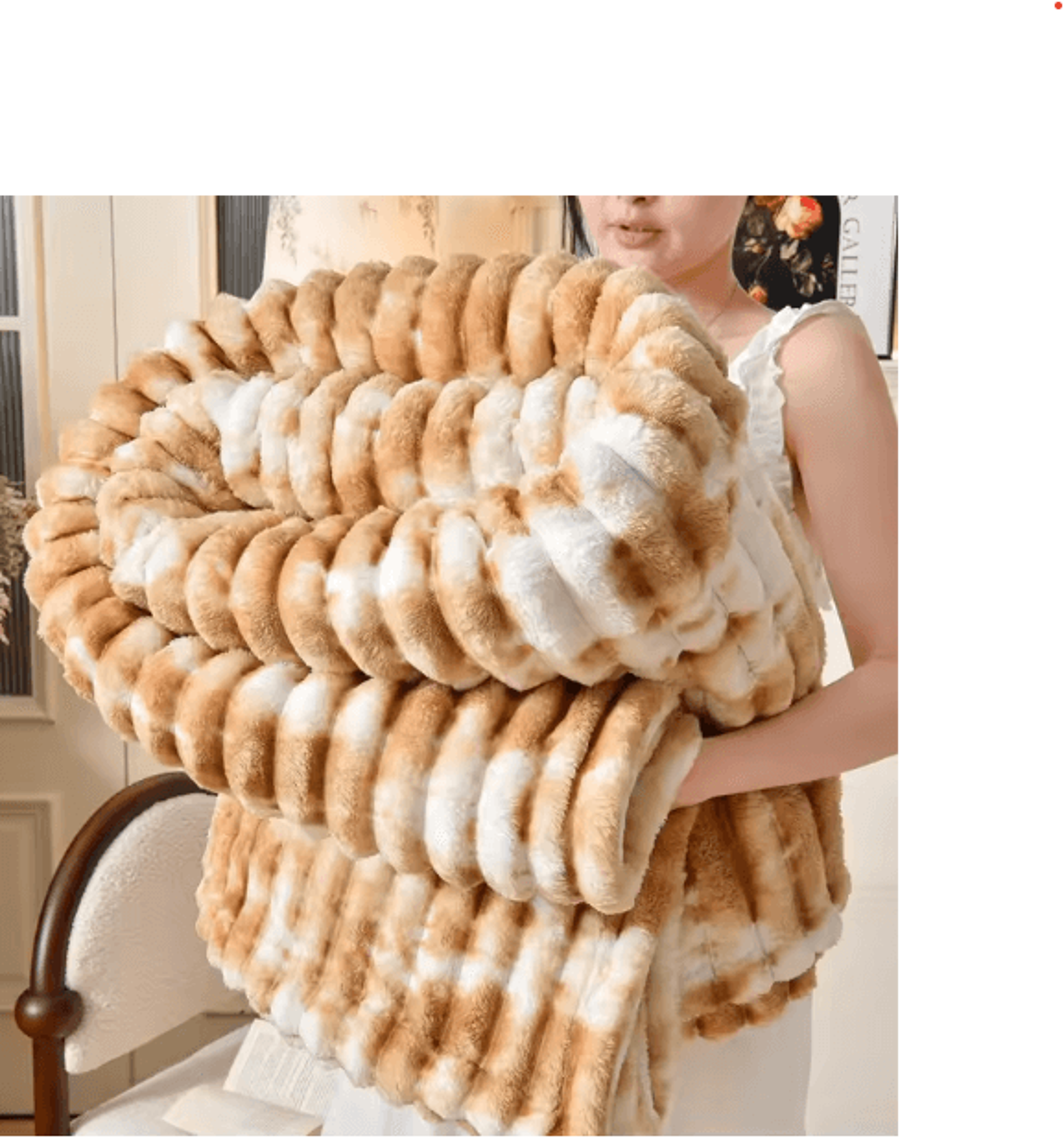queen size gradient flannel blanket – soft plush bed & sofa throw
