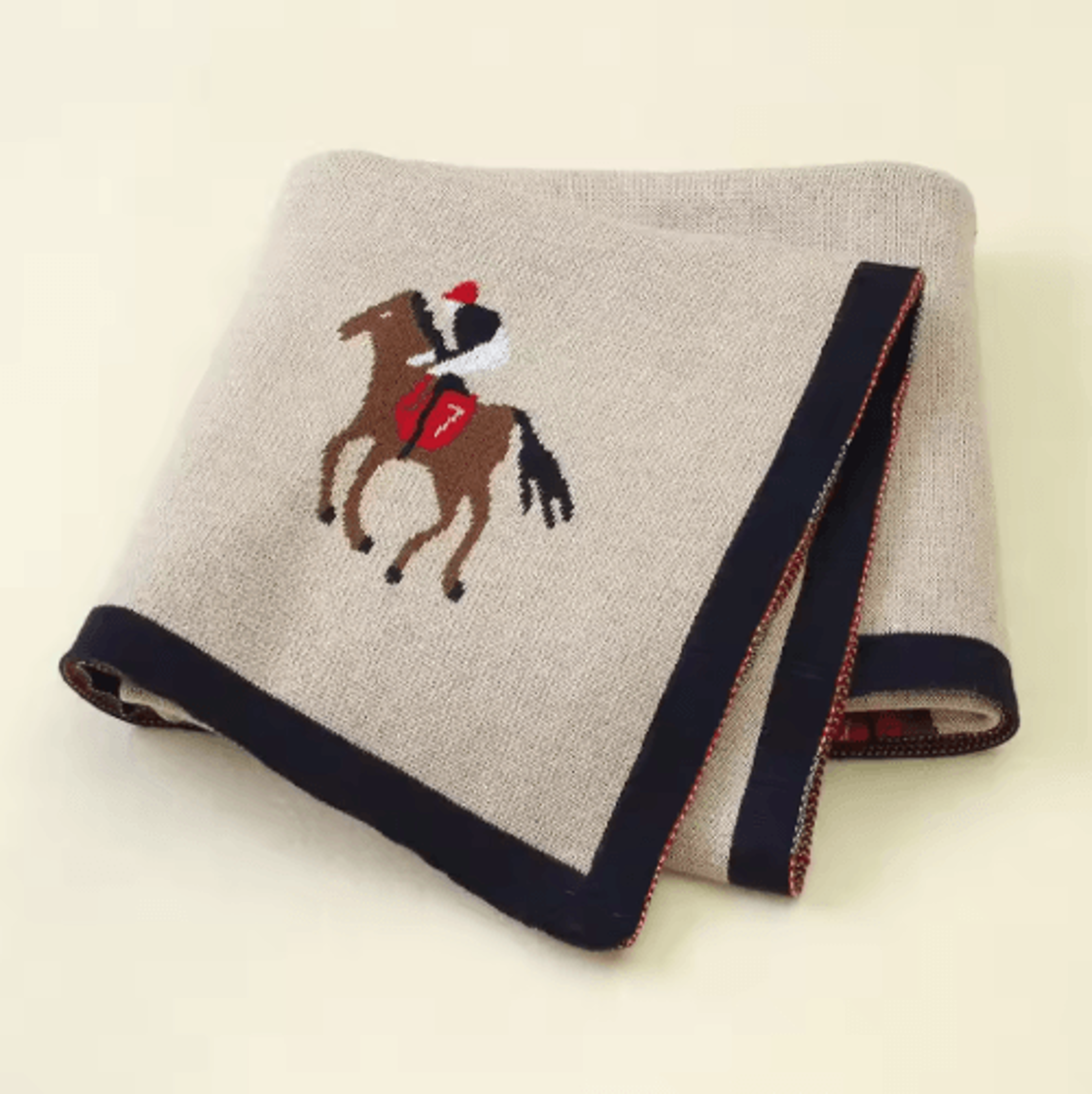 cute knitted baby blanket – soft cartoon newborn swaddle & stroller cover
