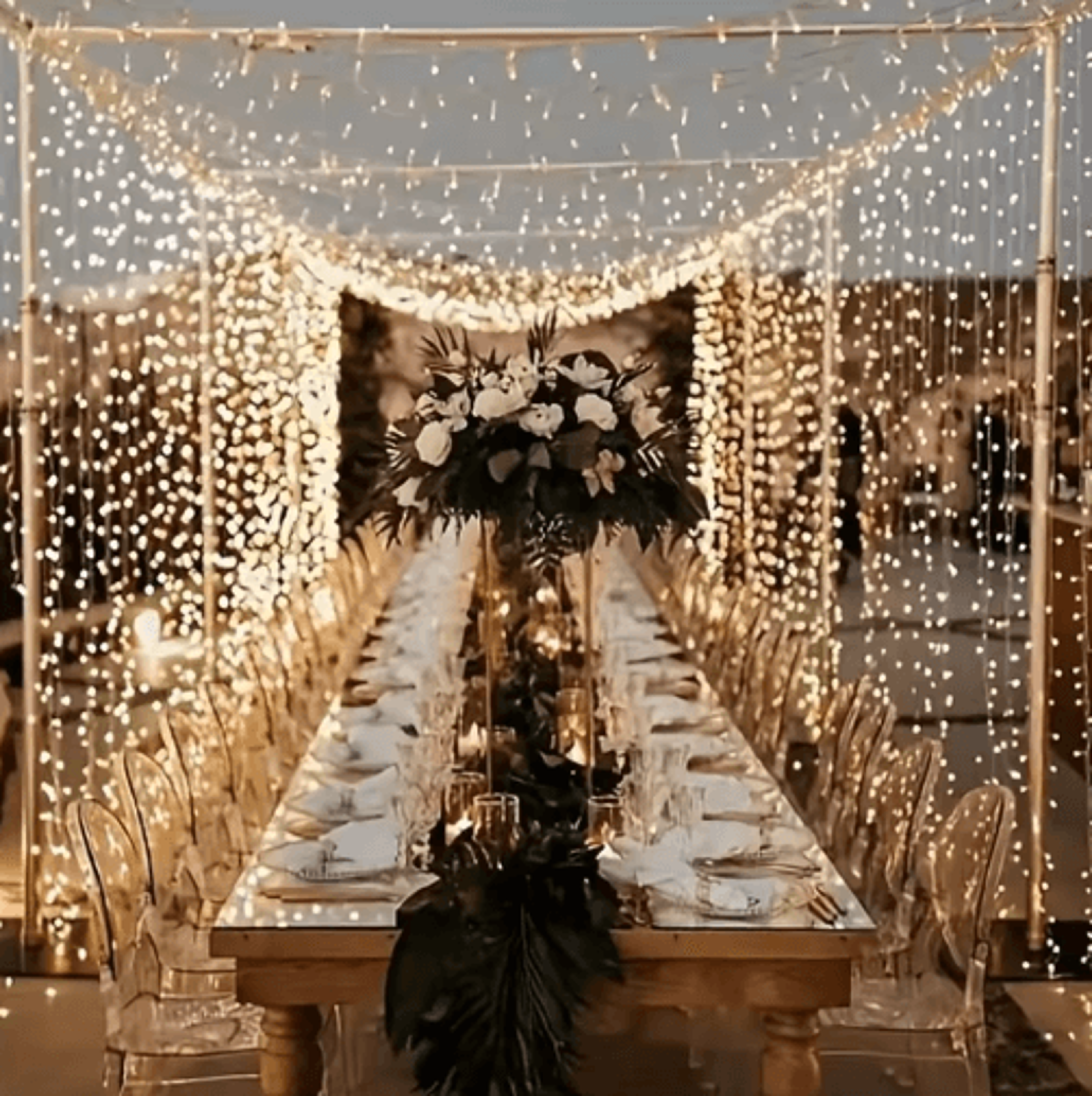 usb led curtain fairy lights – 3m/4m/6m remote control string lights