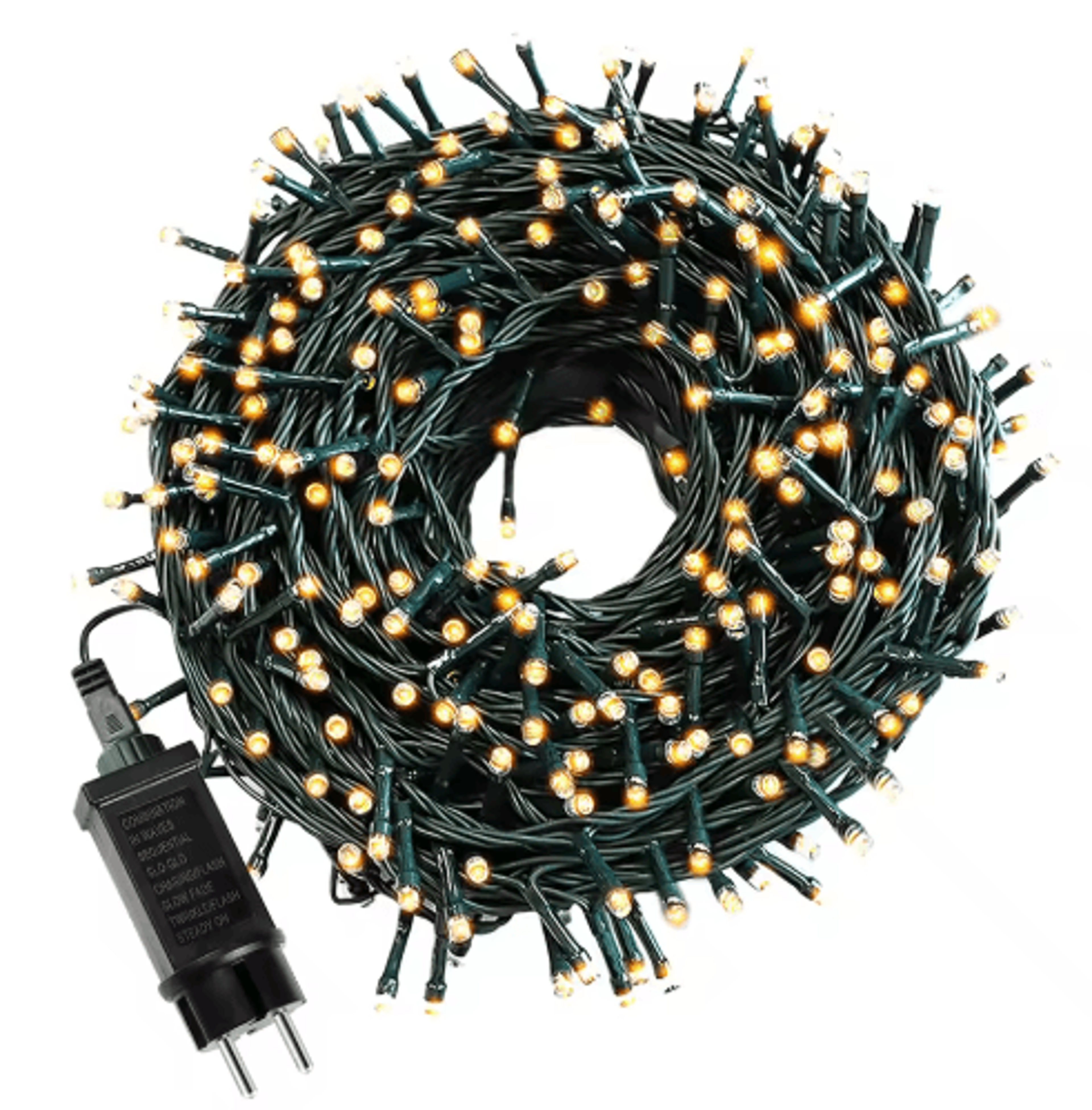 100–1000 led christmas fairy lights – 220v white, warm & rgb string lights