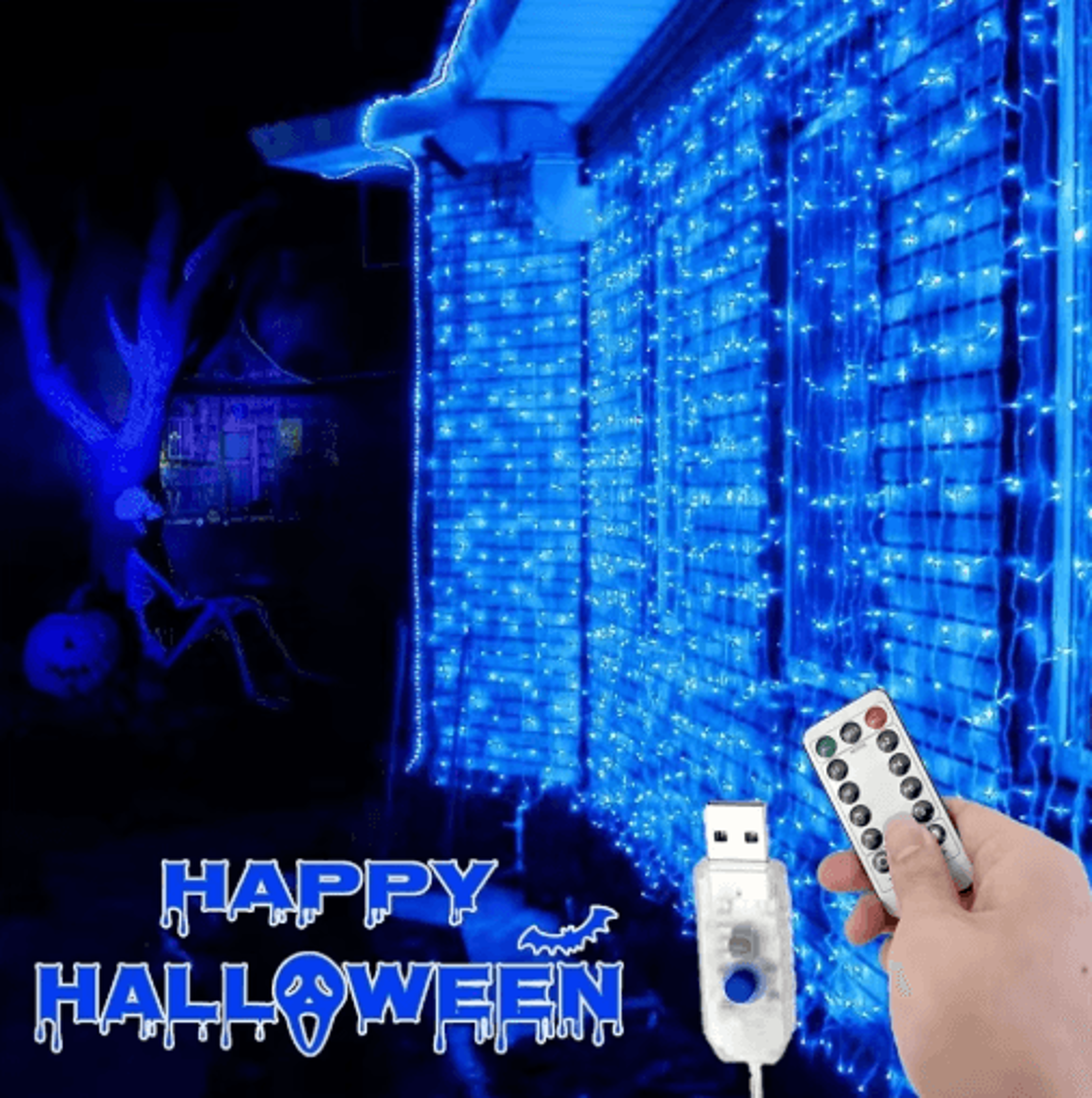 usb led curtain lights – 8-mode remote fairy garland for home & events