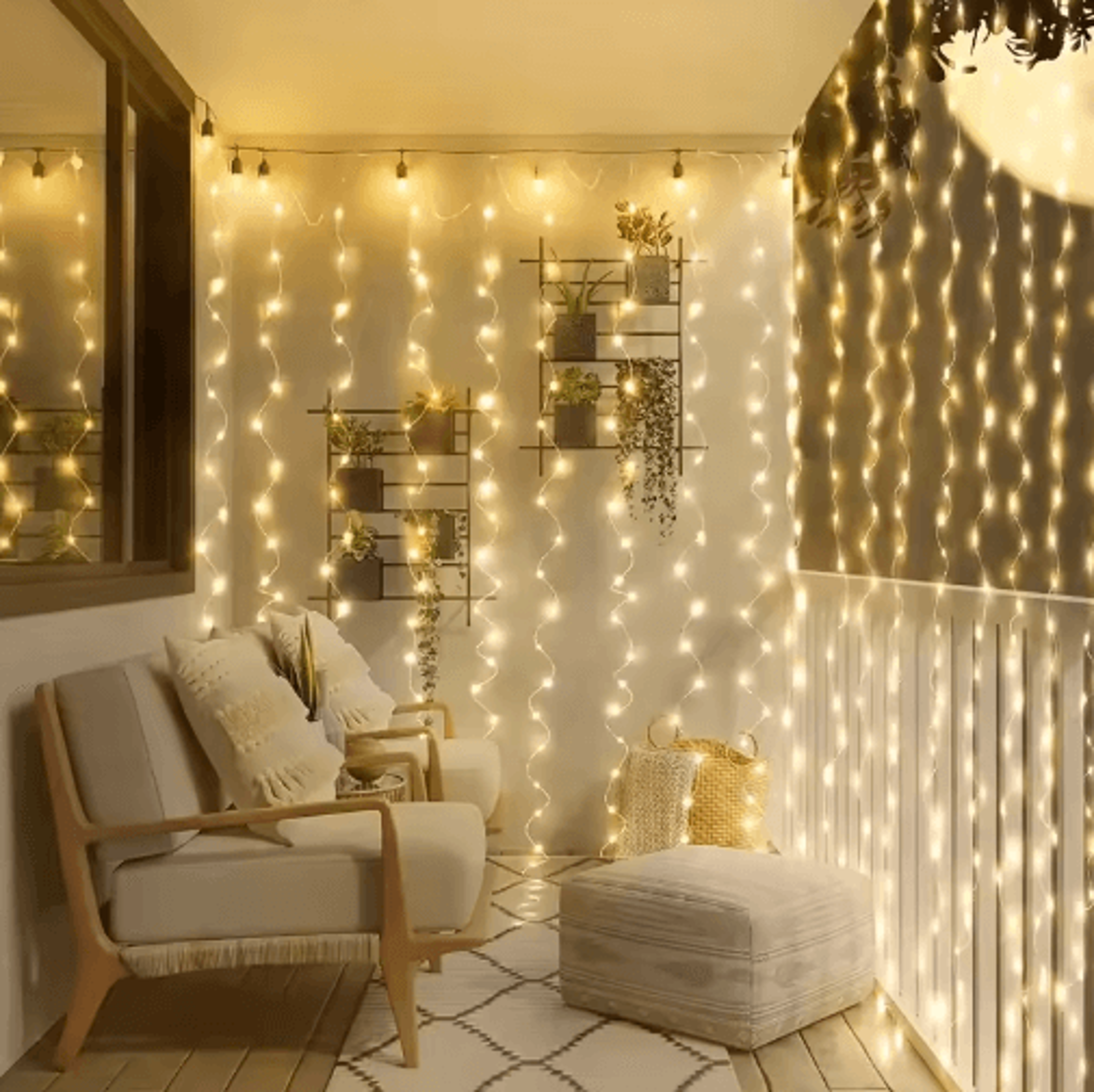 valentines day usb led curtain lights – remote fairy garland for romantic decor