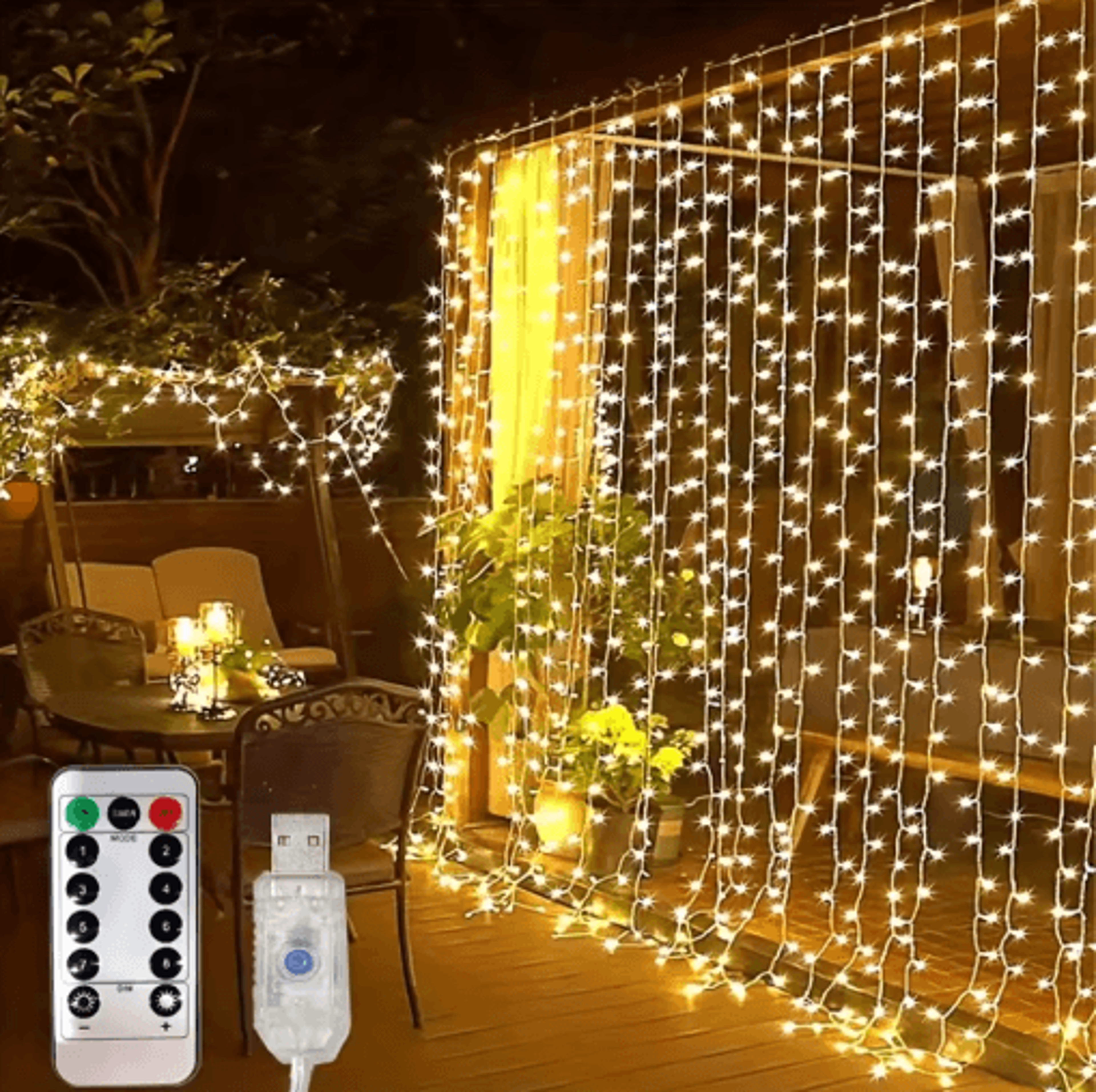 3m/6m usb led curtain lights – 8-mode remote garland for home & events