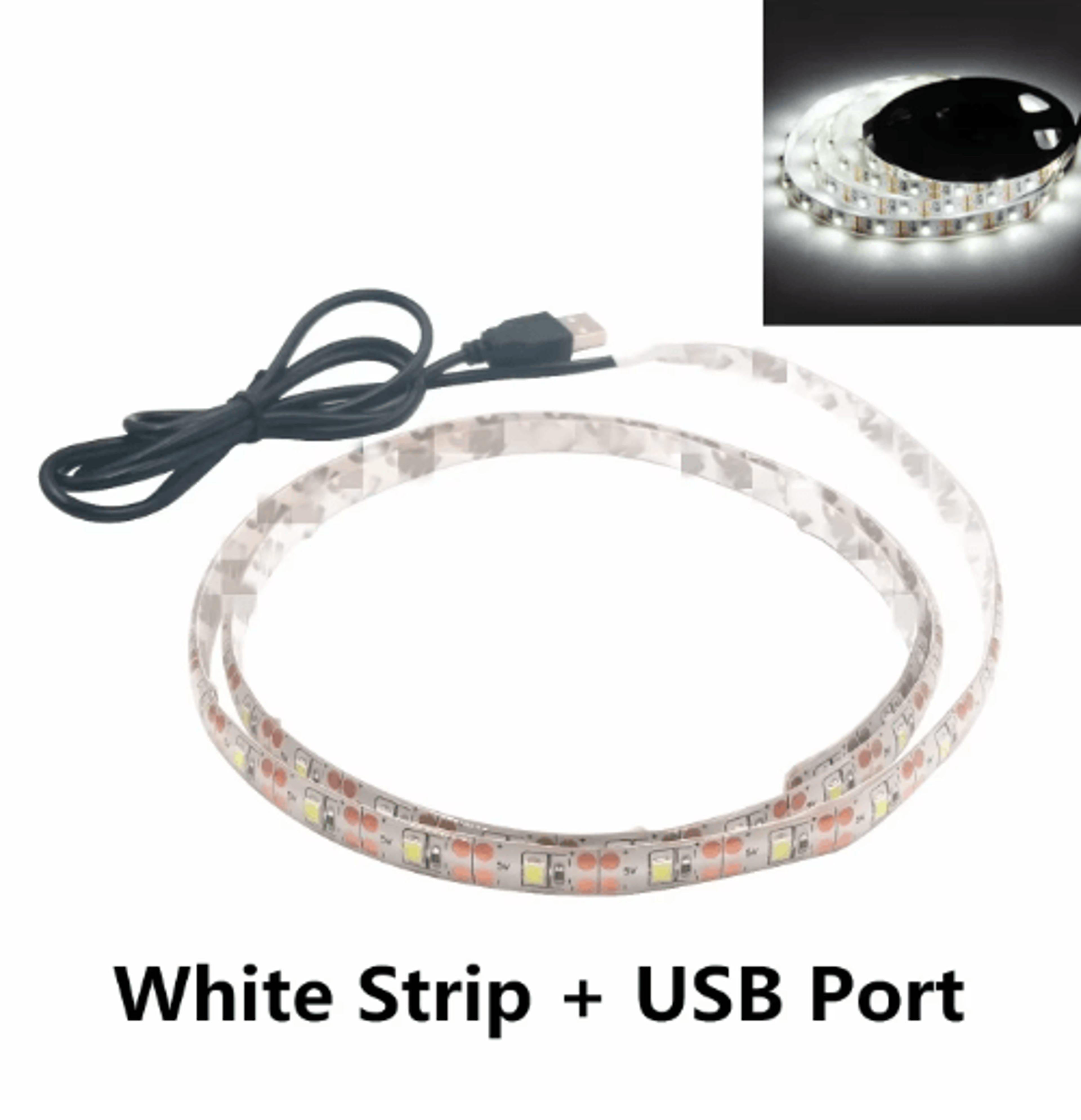 1m–5m usb 2835 led strip lights – 5v tv backlight & home accent tape