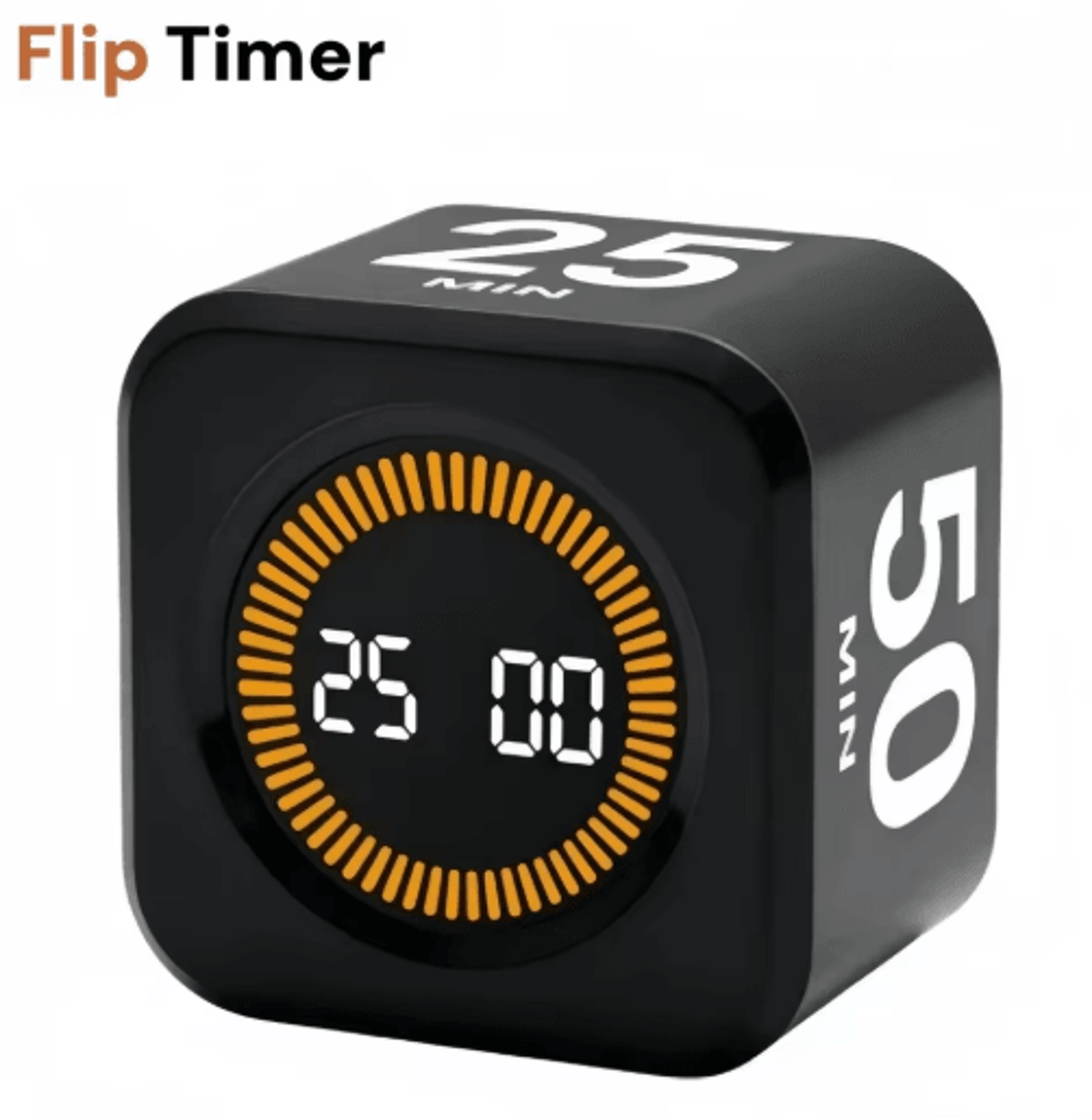 smart pomodoro flip timer – silent visual countdown for study & cooking